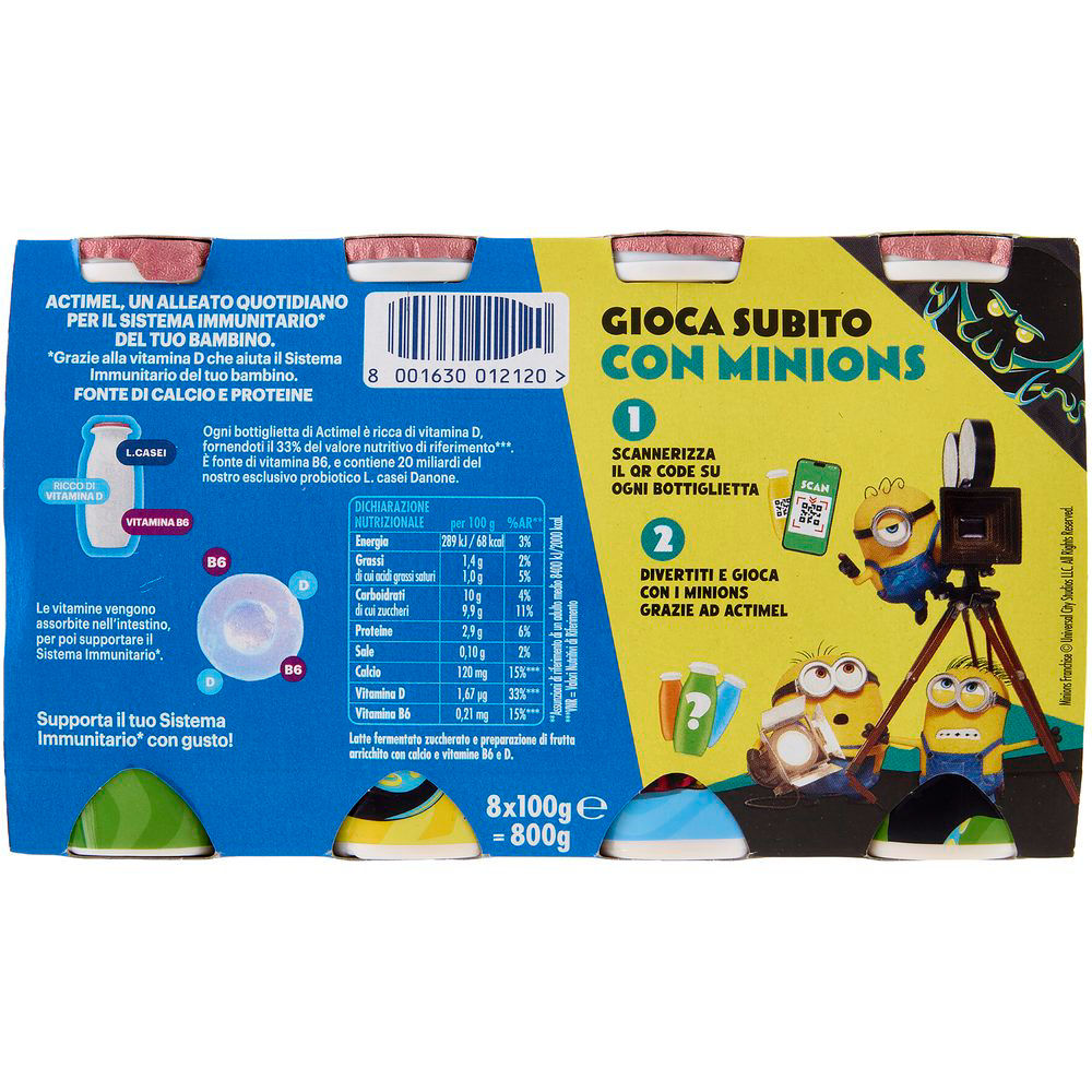 Immagine 3 di 6 del prodotto Probiotico da bere fragola e banana Kids 8 pz da 100 gr