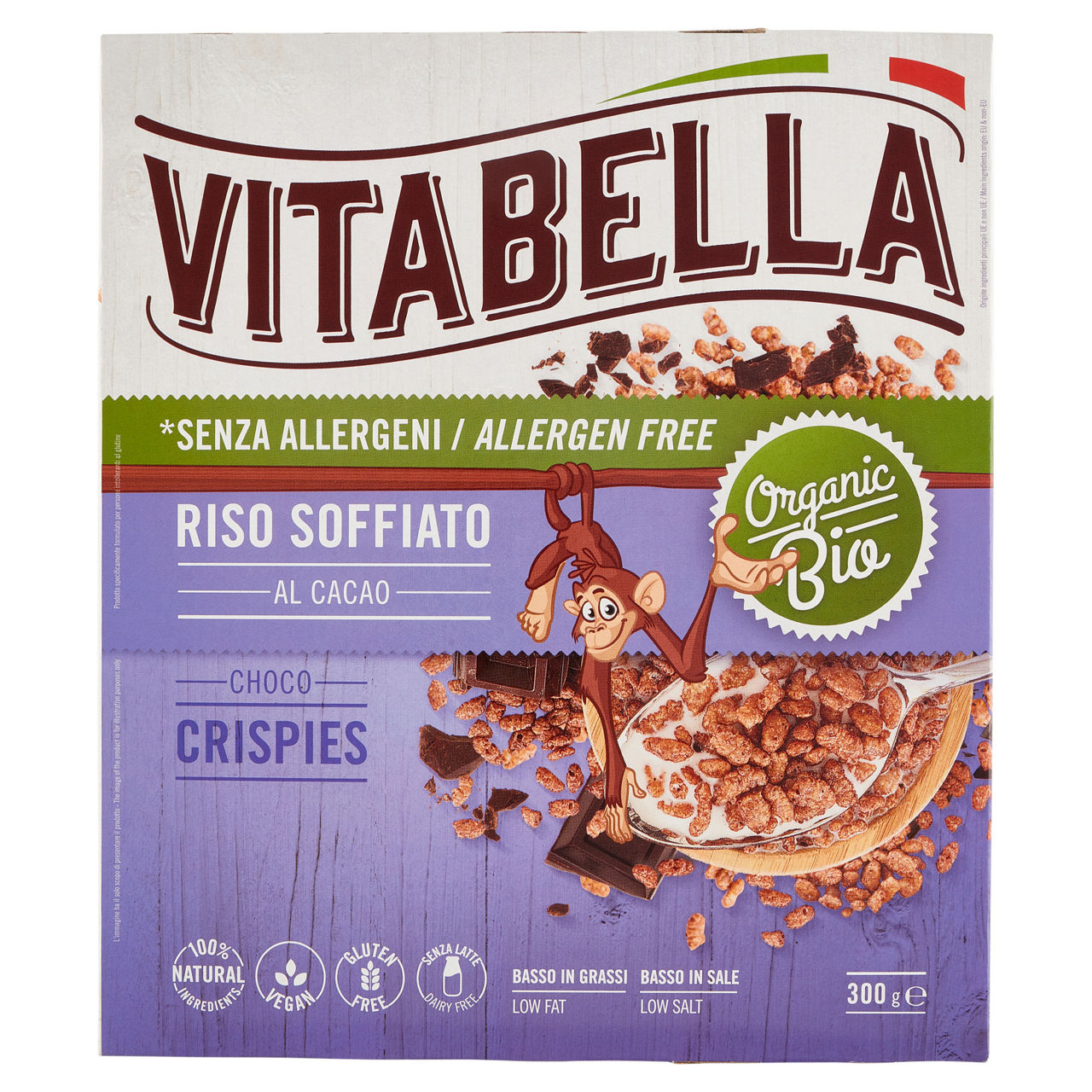 Riso soffiato al cacao bio 300 gr
