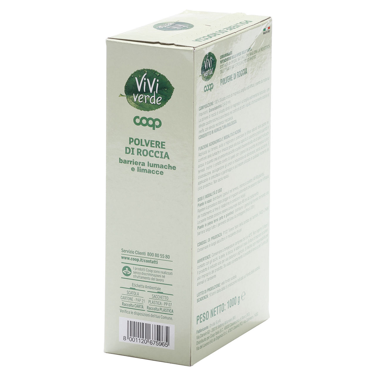 Polvere di roccia barriera antilumaca 1 kg - Immagine 11