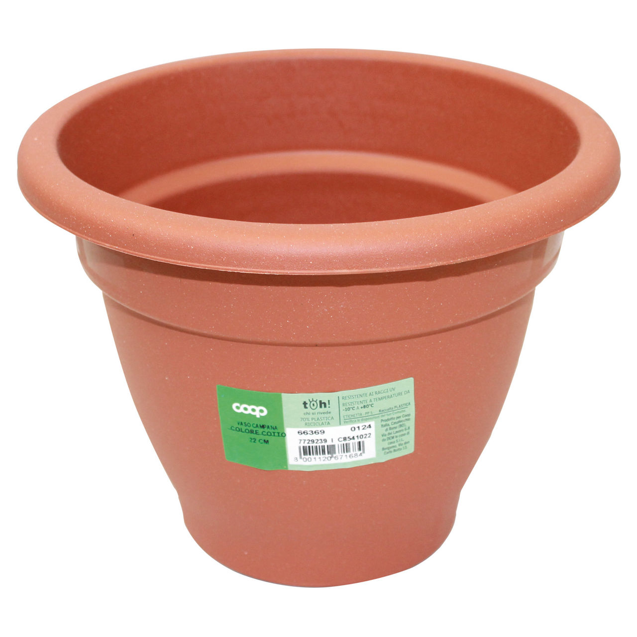 Vaso campana colore cotto 22 cm - Immagine 01