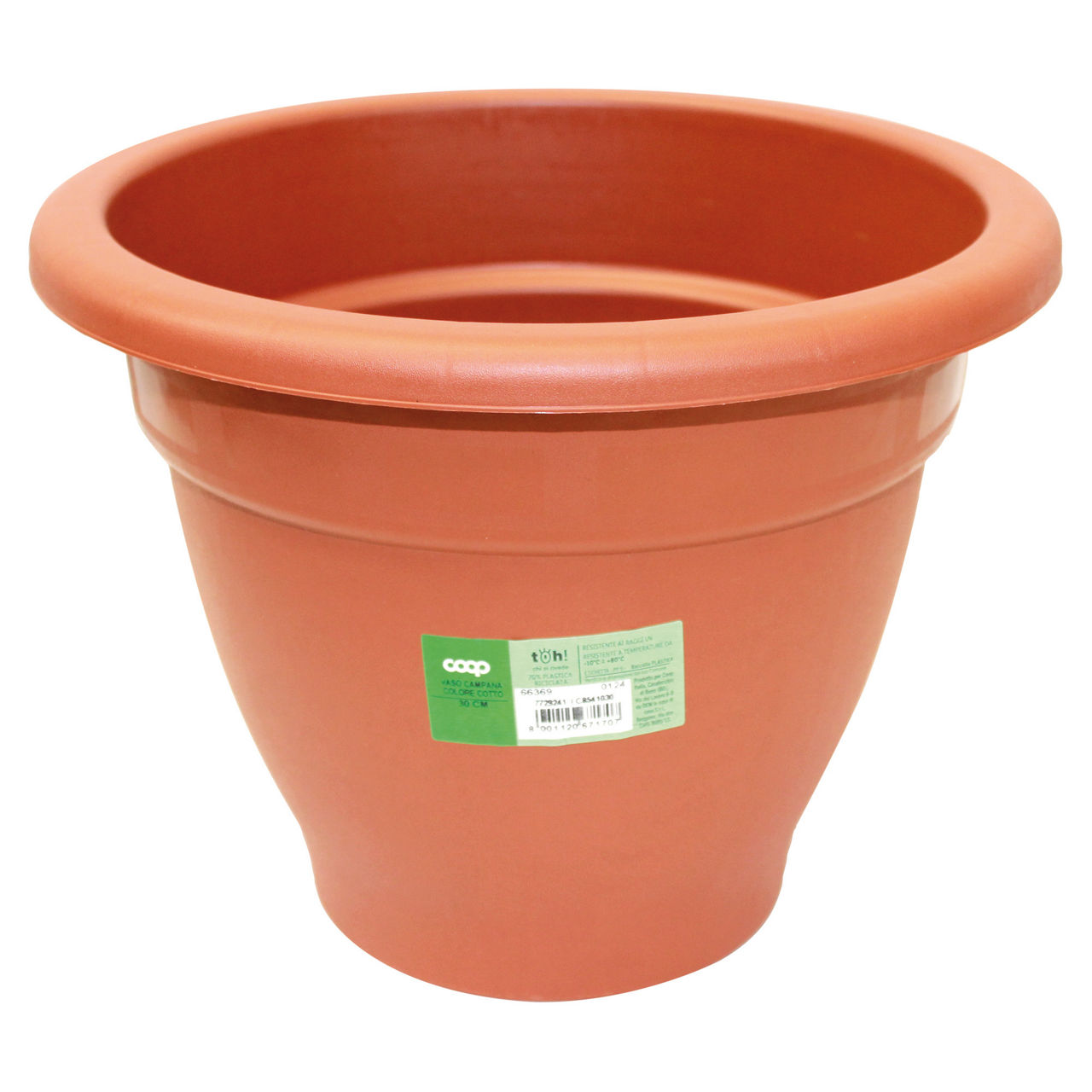 Vaso campana colore cotto 30 cm - Immagine 01