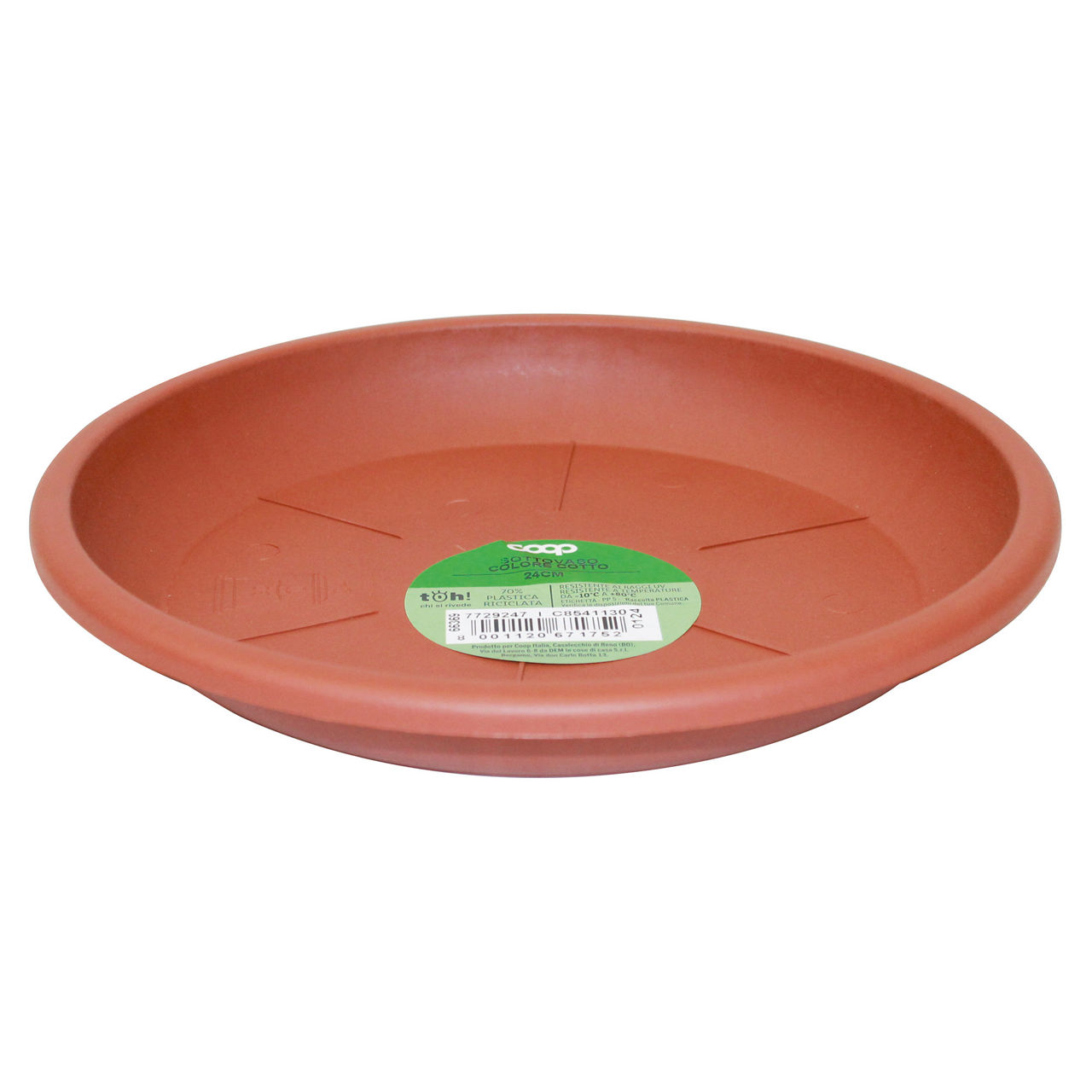 Sottovaso colore cotto 24 cm - Immagine 01
