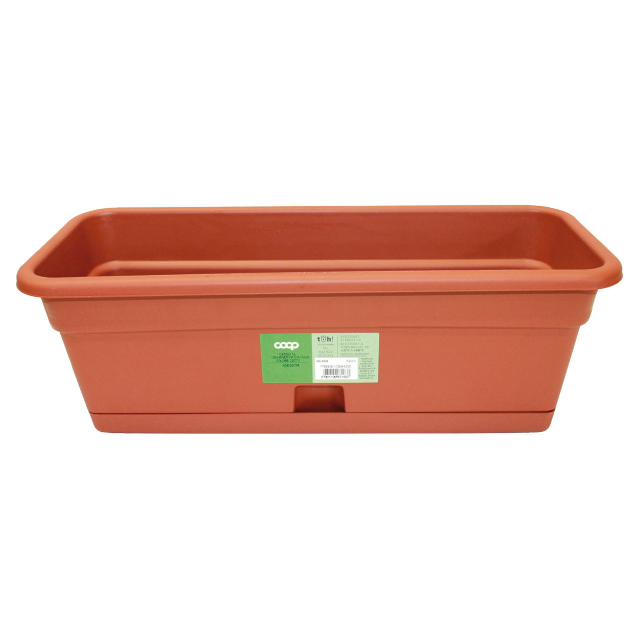 Cassetta con riserva colore cotto 50x20 cm  - Immagine 01