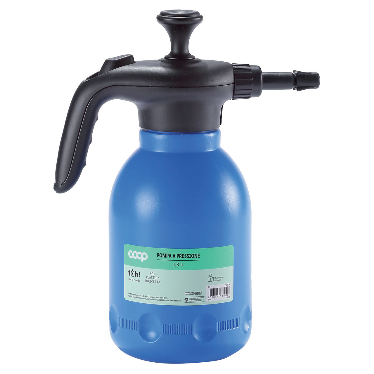 Pompa a pressione colore azzurro 1,8 lt