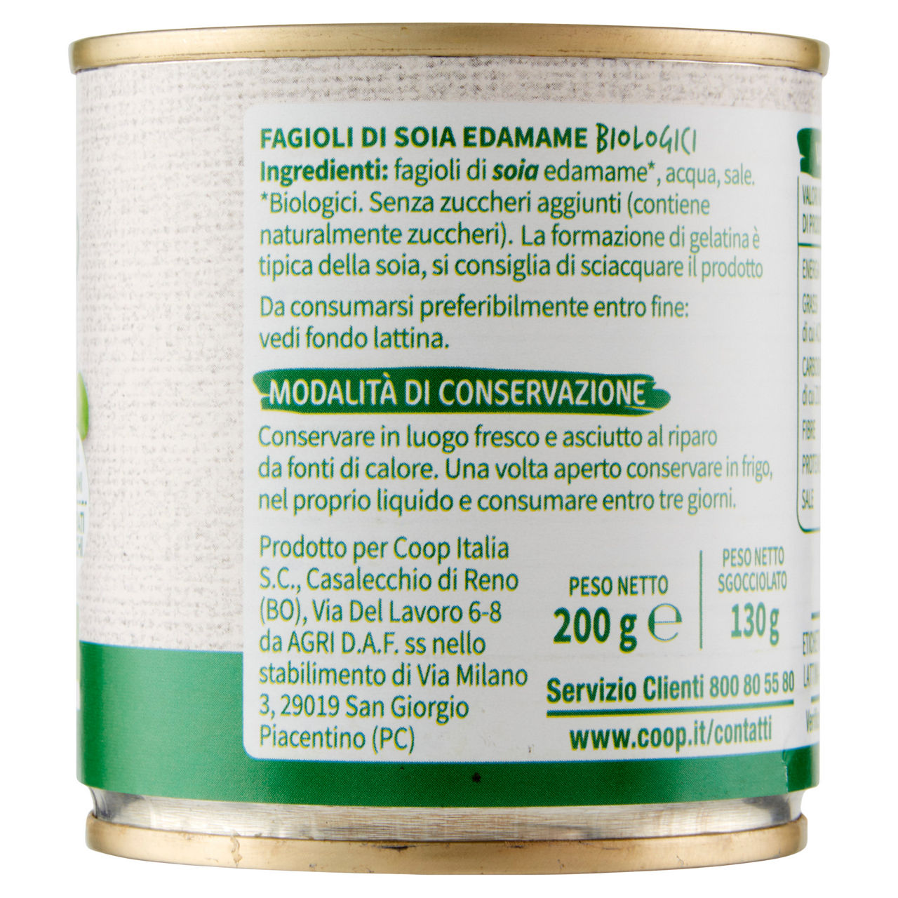 Soia edamame vivi verde bio coop g 200 sgocciolato g130 - Immagine 51