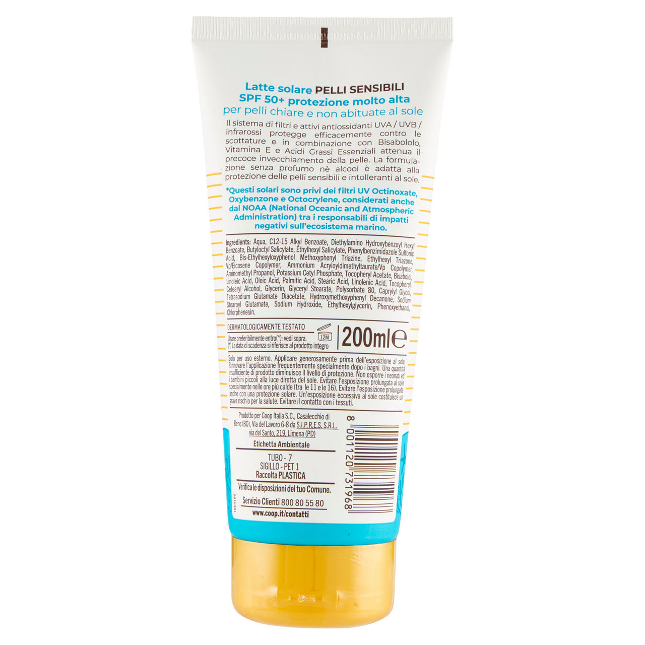 Latte solare pelli sensibili SPF 50+ ml 200 - Immagine 51