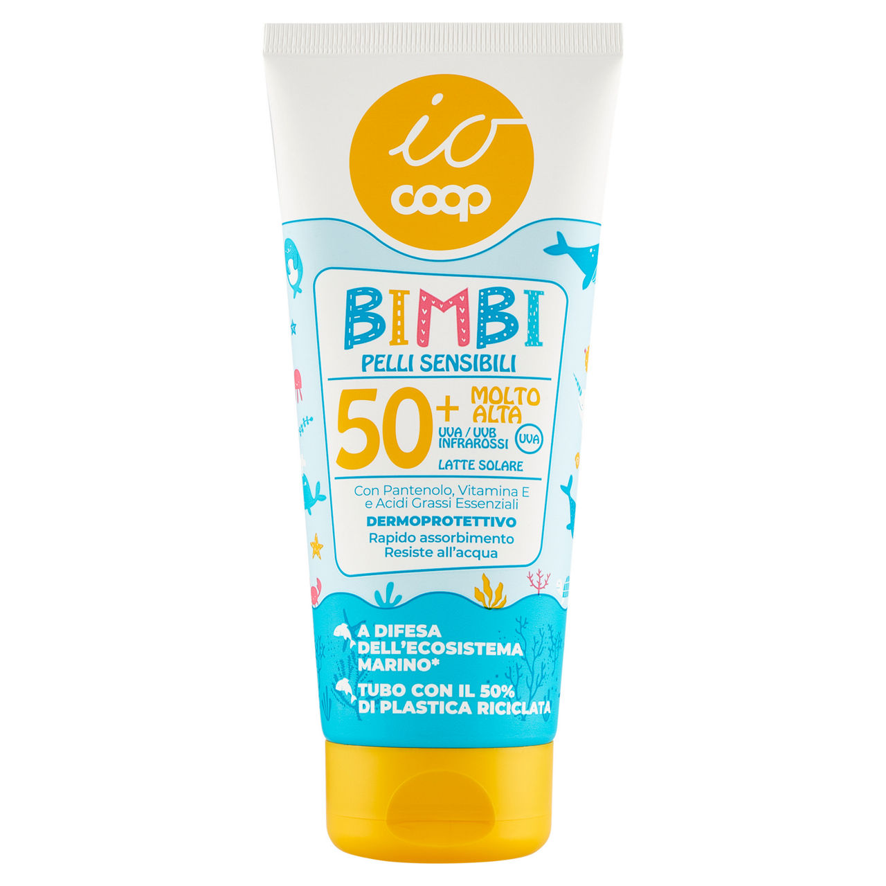 Latte solare bambini pelli sensibili fp50+ coop io ml 200