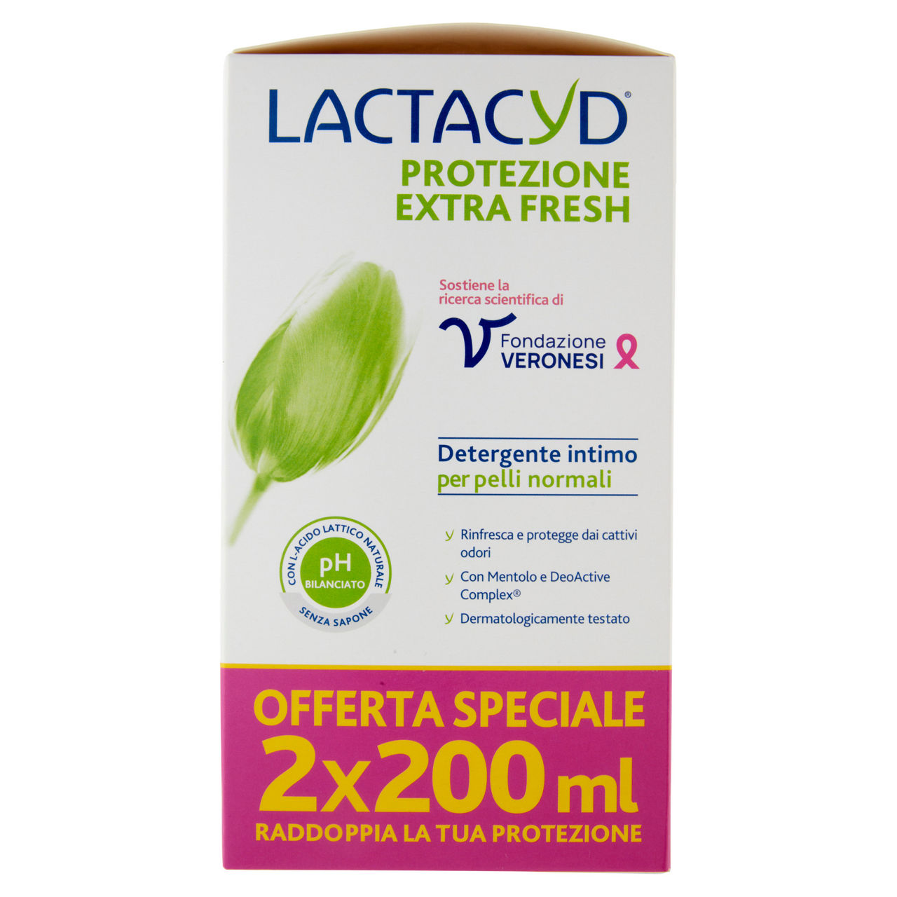 Detergente intimo per pelli normali protezione extra fresh 2 pz x 200 ml - Immagine 41