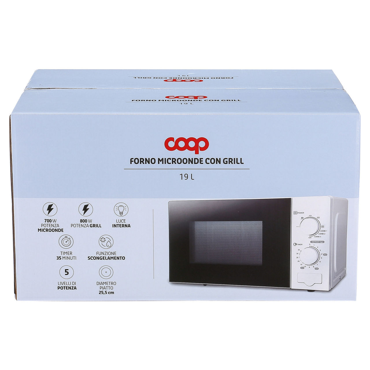Forno a microonde con grill 19 lt - Immagine 11