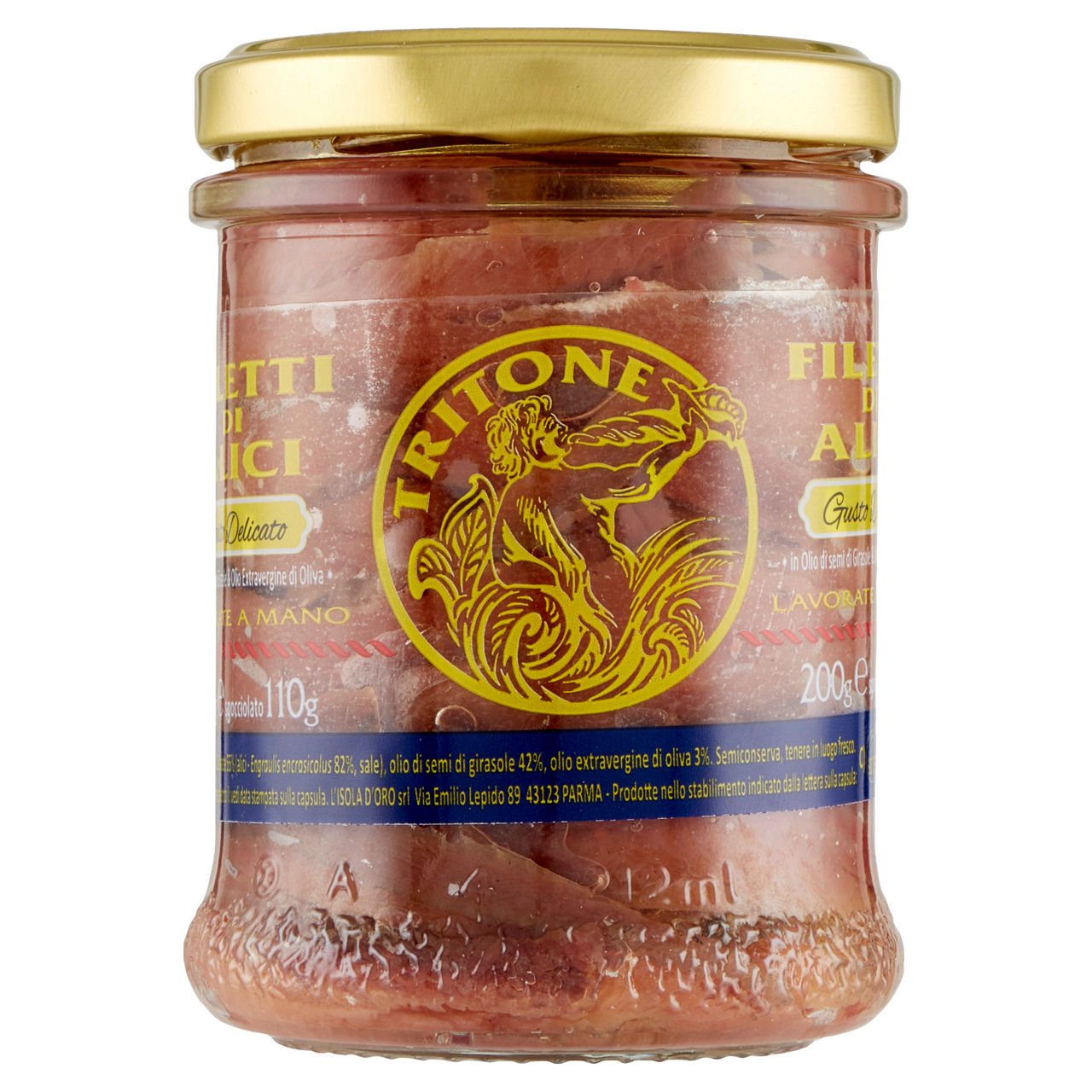 Filetti di alici distese in olio delicato il tritone isola d'oro v.v.200gr. - Immagine 41