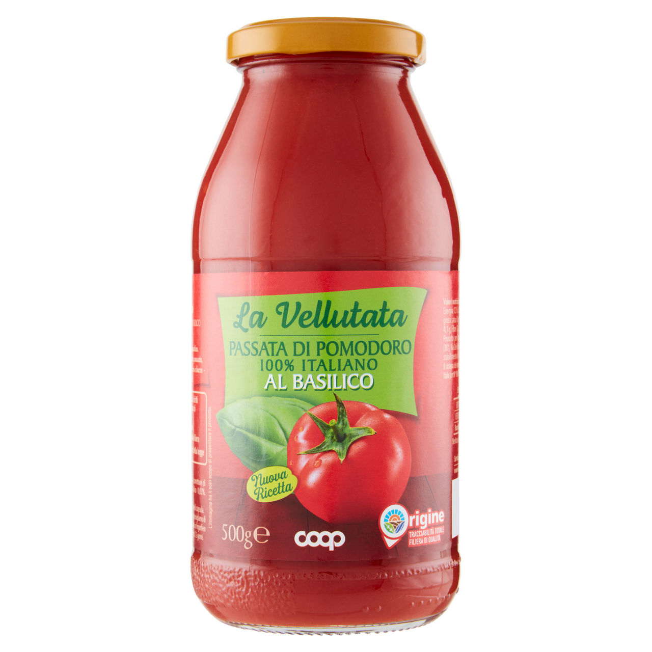 Passata vellutata al basilico coop g500