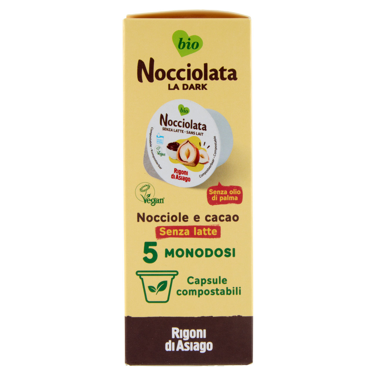 Nocciolata senza latte bio 5 capsule compostabili x g 20 - Immagine 11