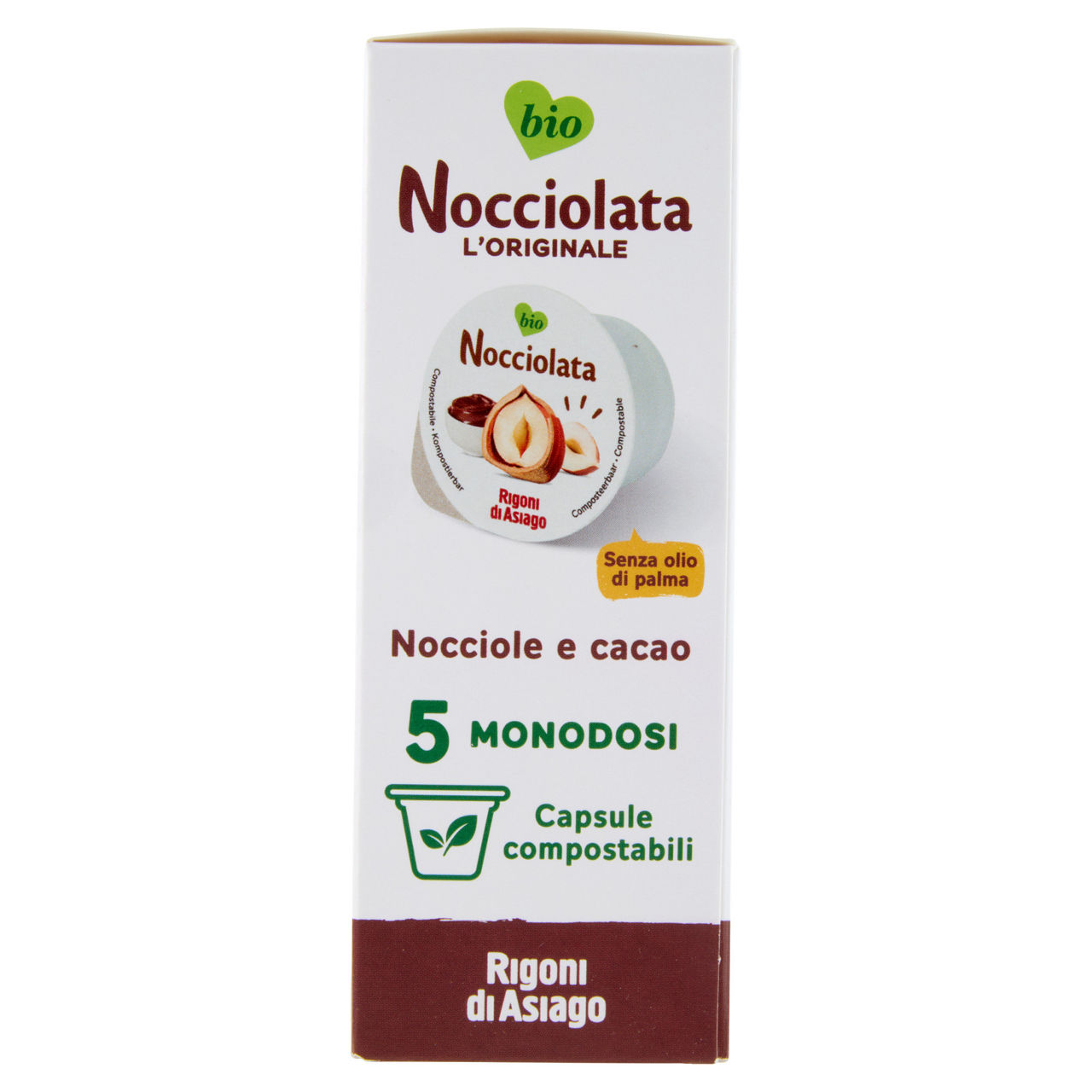Crema spalmabile bio Nocciolata 5 capsule compostabili x 20 gr - Immagine 51