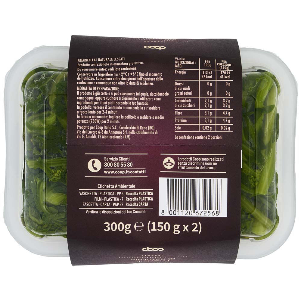 Friarielli al naturale lessati 2 pz 150 gr - Immagine 21