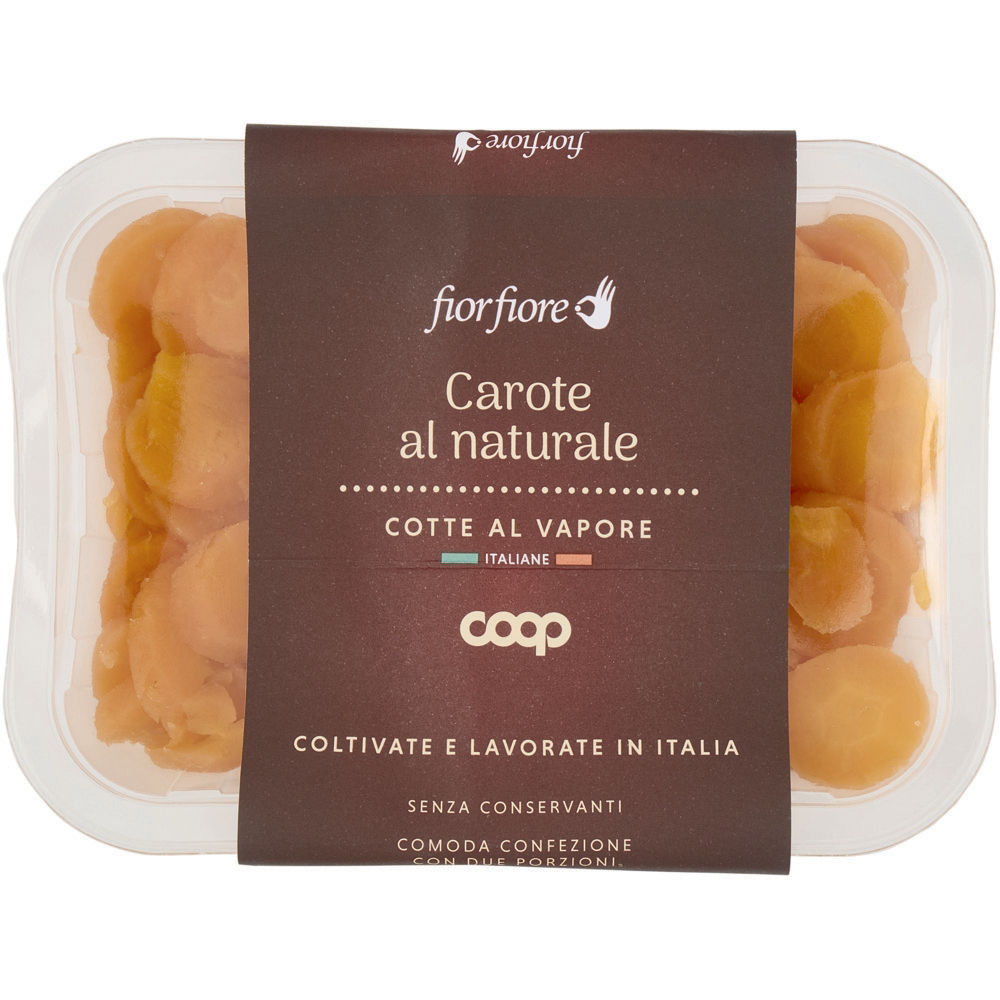 Carote al naturale cotte al vapore 2 pz 150 gr - Immagine 01