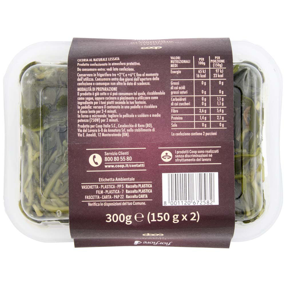 Cicoria cotta al naturale 2 pz 300 gr - Immagine 21