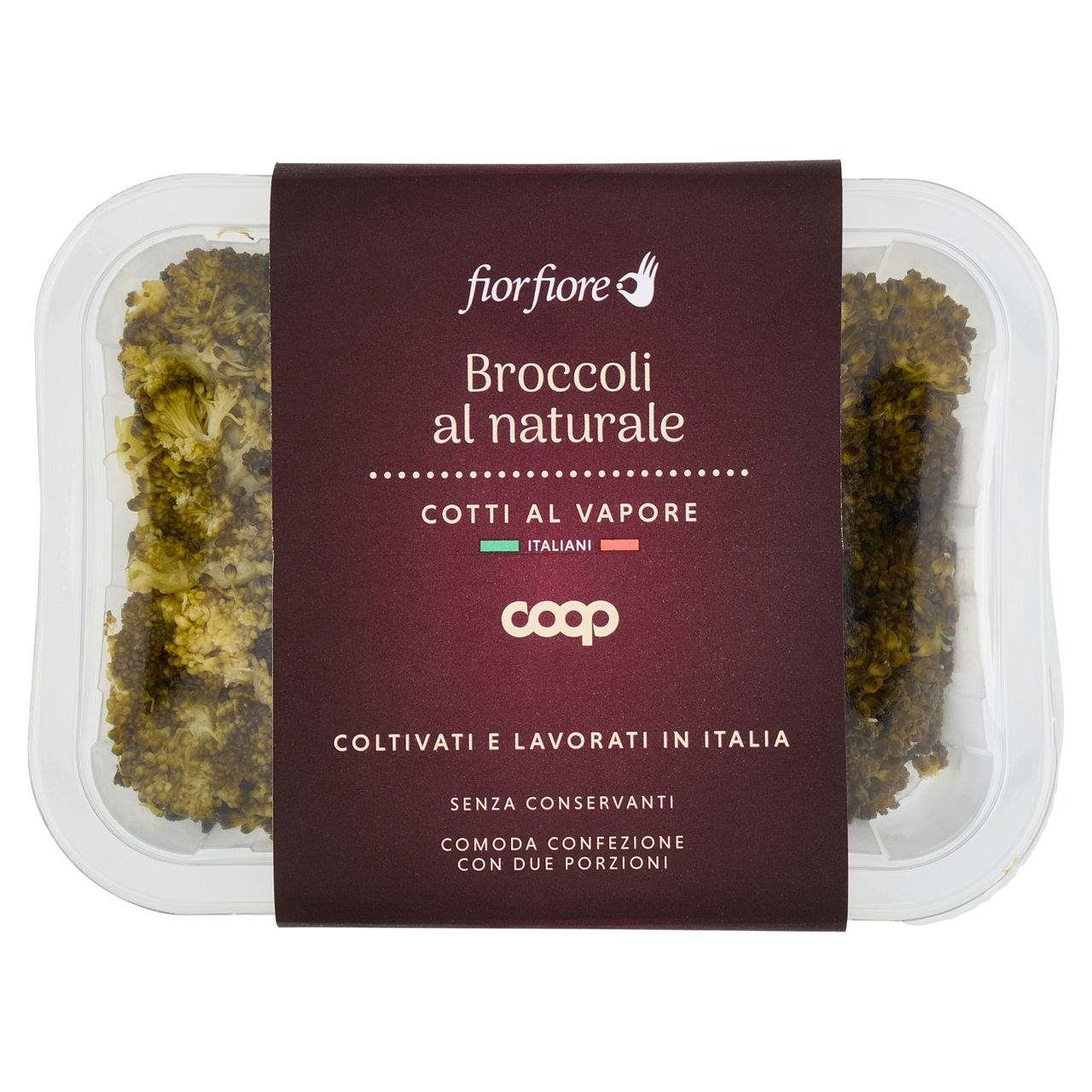 Broccoli al naturale cotti al vapore 2 pz 150 gr - Immagine 01