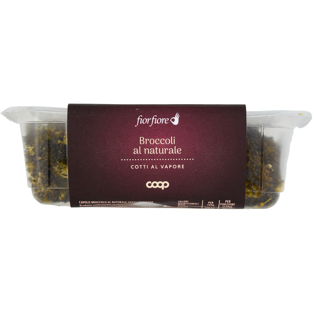 Broccoli al naturale cotti al vapore 2 pz 150 gr - Immagine 101