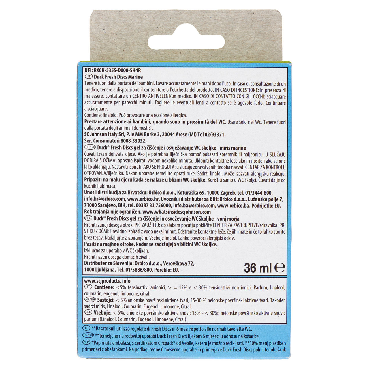 Detergente gel per wc fresh discs marine e lime  - Immagine 11