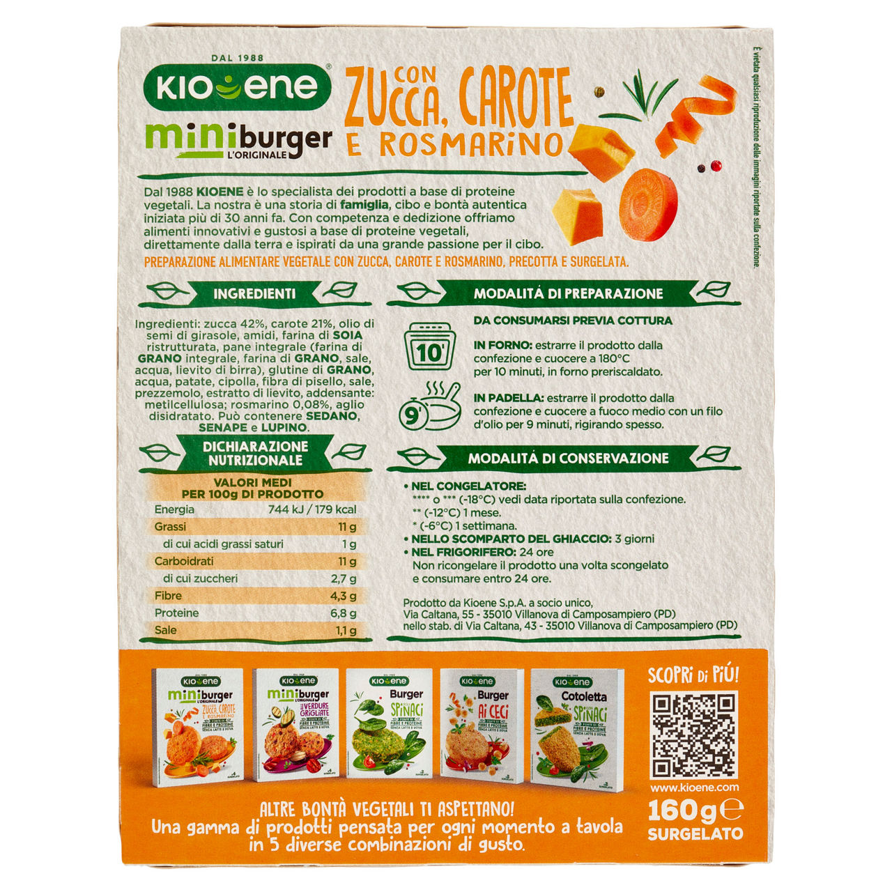 Miniburger con zucca carote e rosmarino 160 gr - Immagine 41
