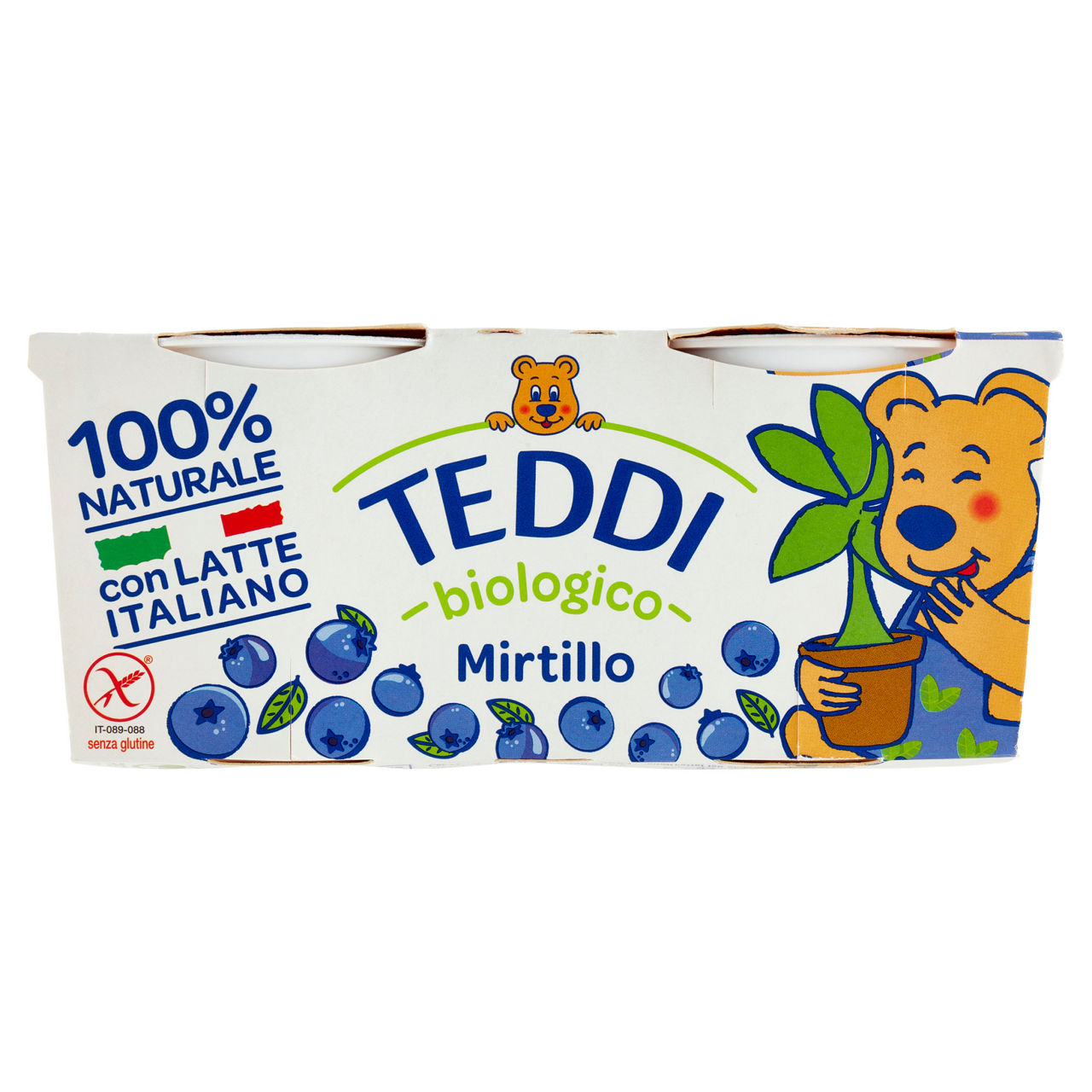 Yogurt intero bio al mirtillo pz da 115 gr