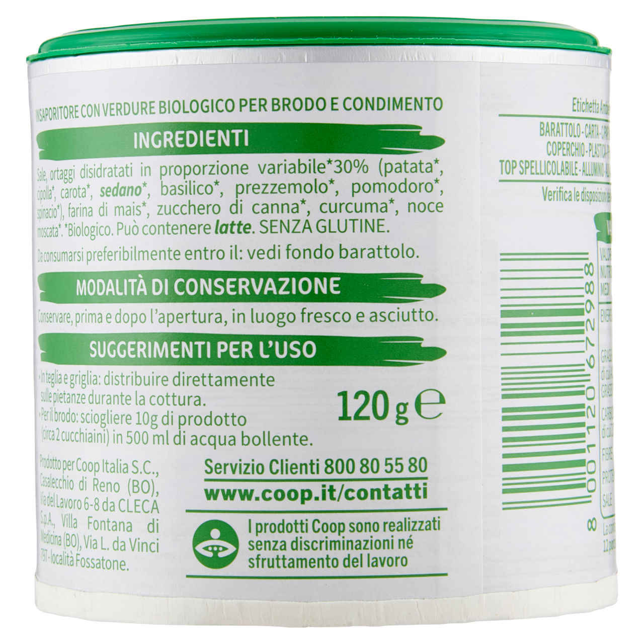 Brodo granulare vegetale bio 120 gr - Immagine 11