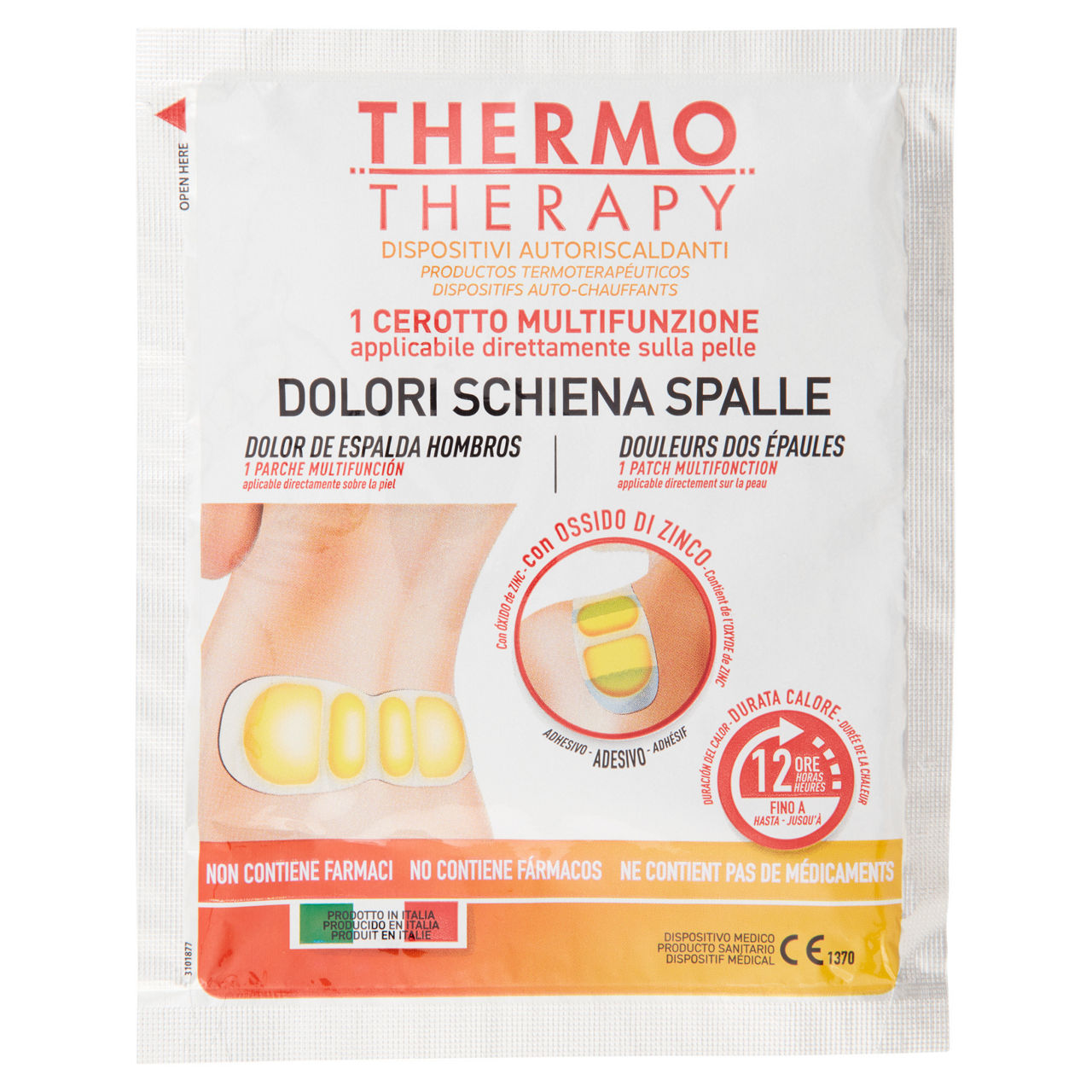 Cerotto thermotherapy dolori schiena spalle monodose pz.1 - Immagine 01