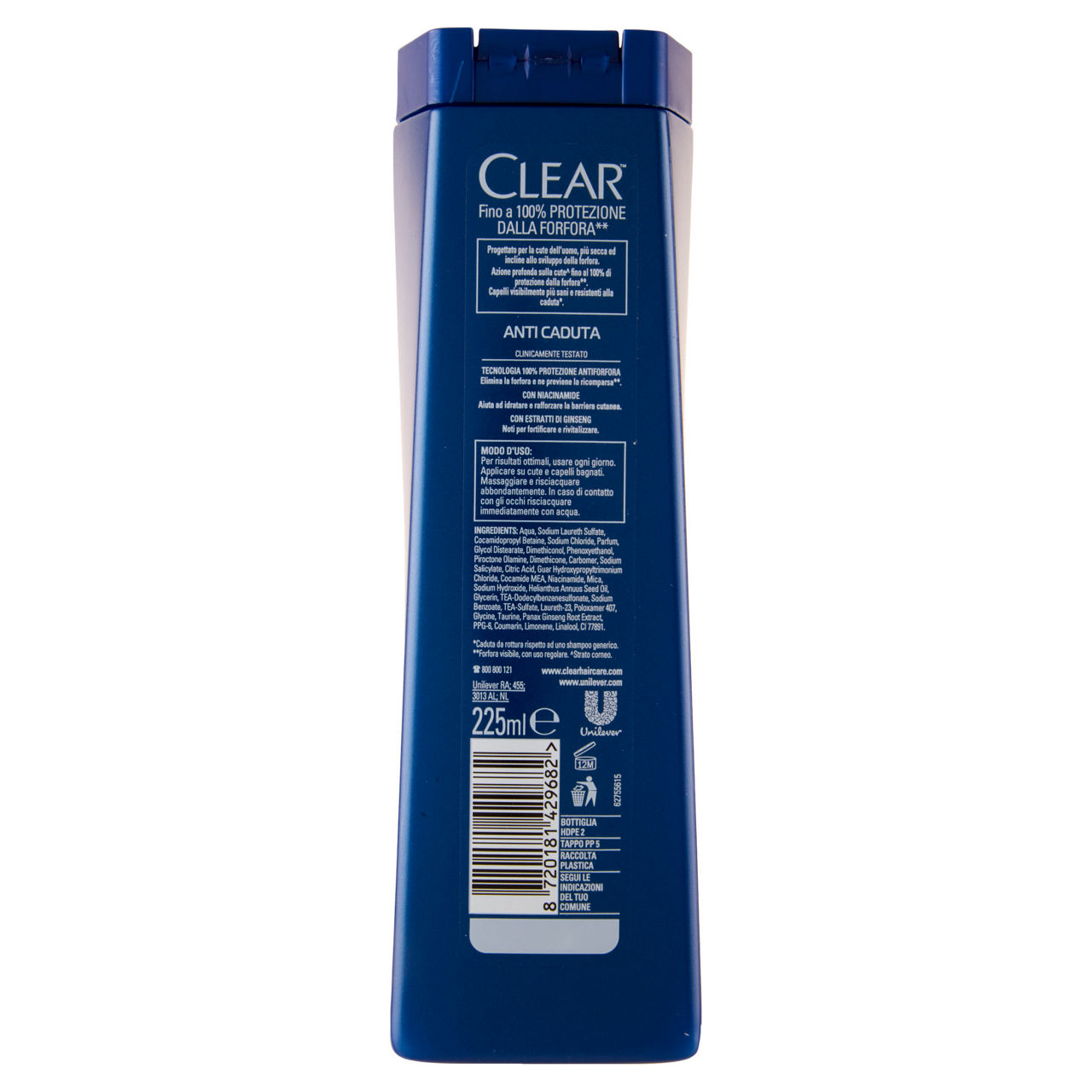 Shampoo antiforfora uomo anti caduta 225 ml - Immagine 21