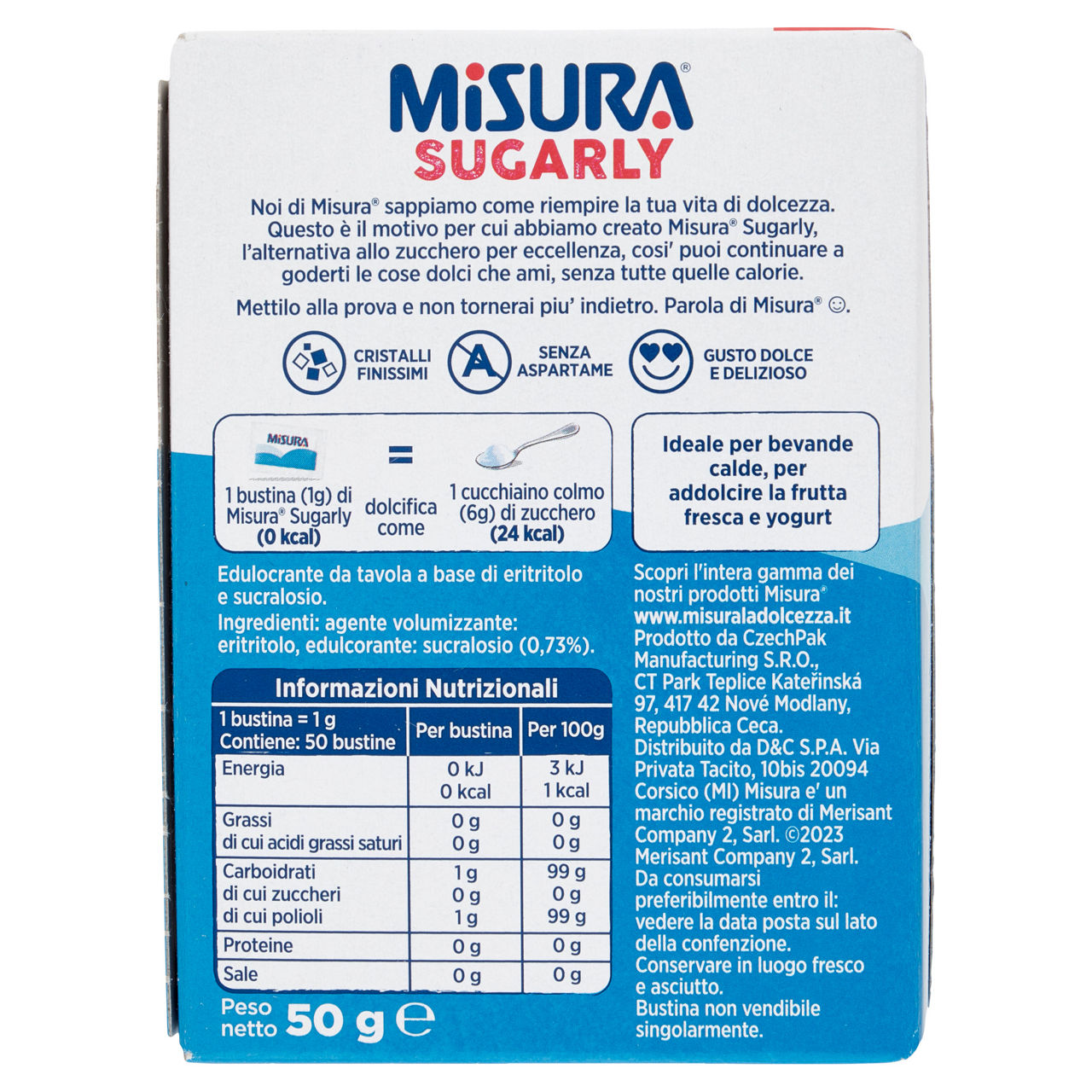 Dolcificante misura sugarly 50 bustine g 50 - Immagine 51