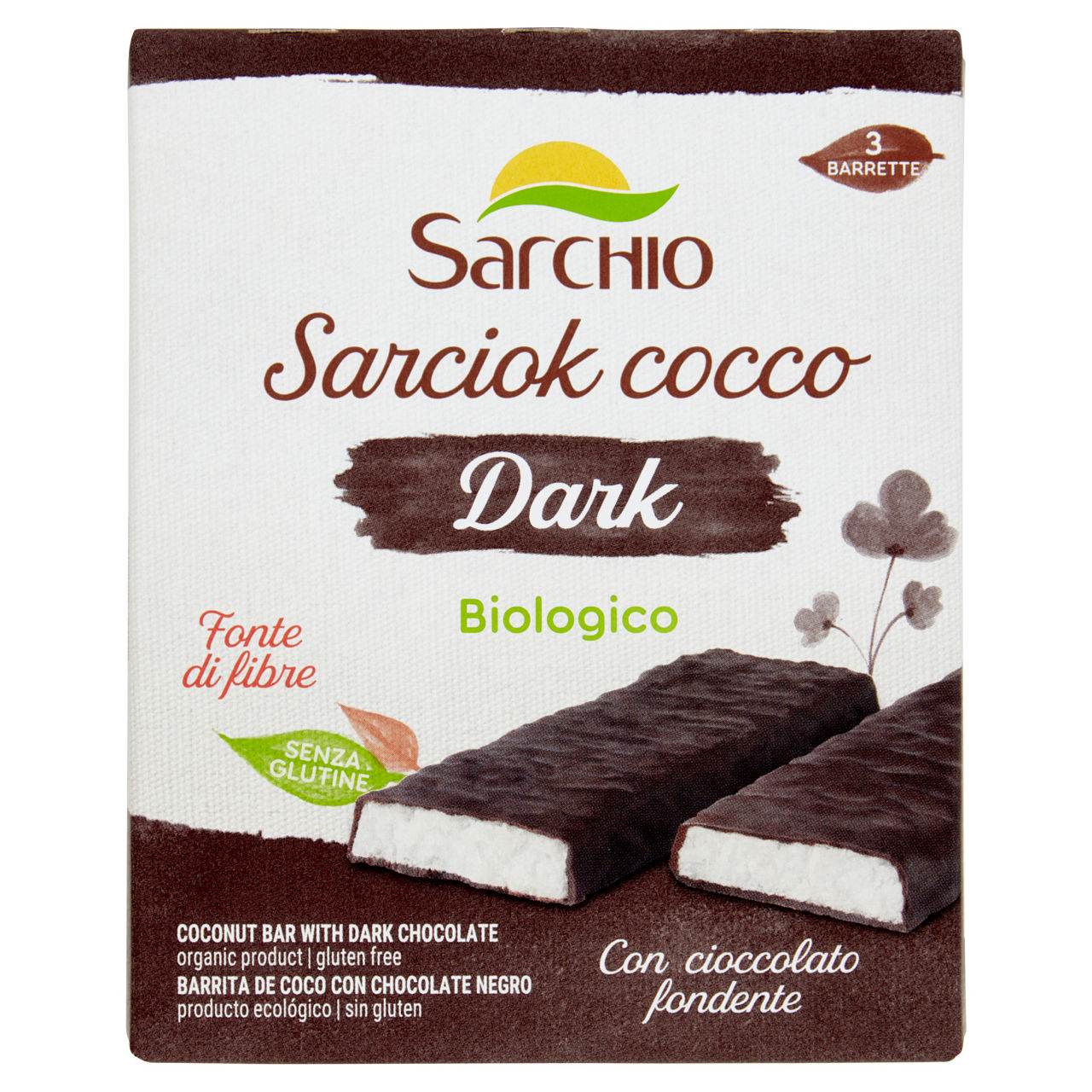Barrette Sarciok cocco dark bio 90 gr