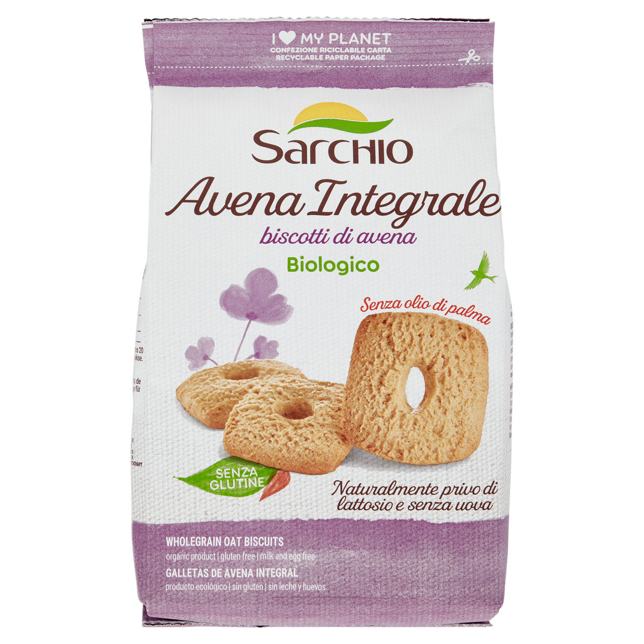 Biscotti di avena integrali bio 200 gr
