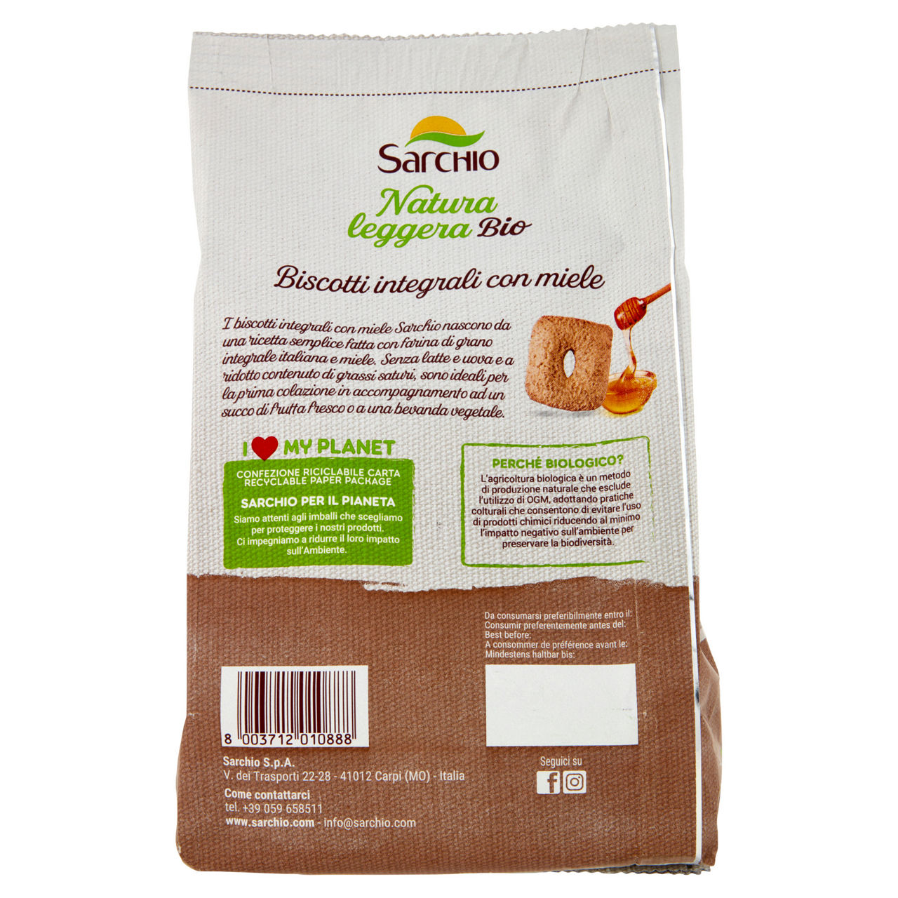 Biscotti integrali bio con miele sarchio g 250 - Immagine 41