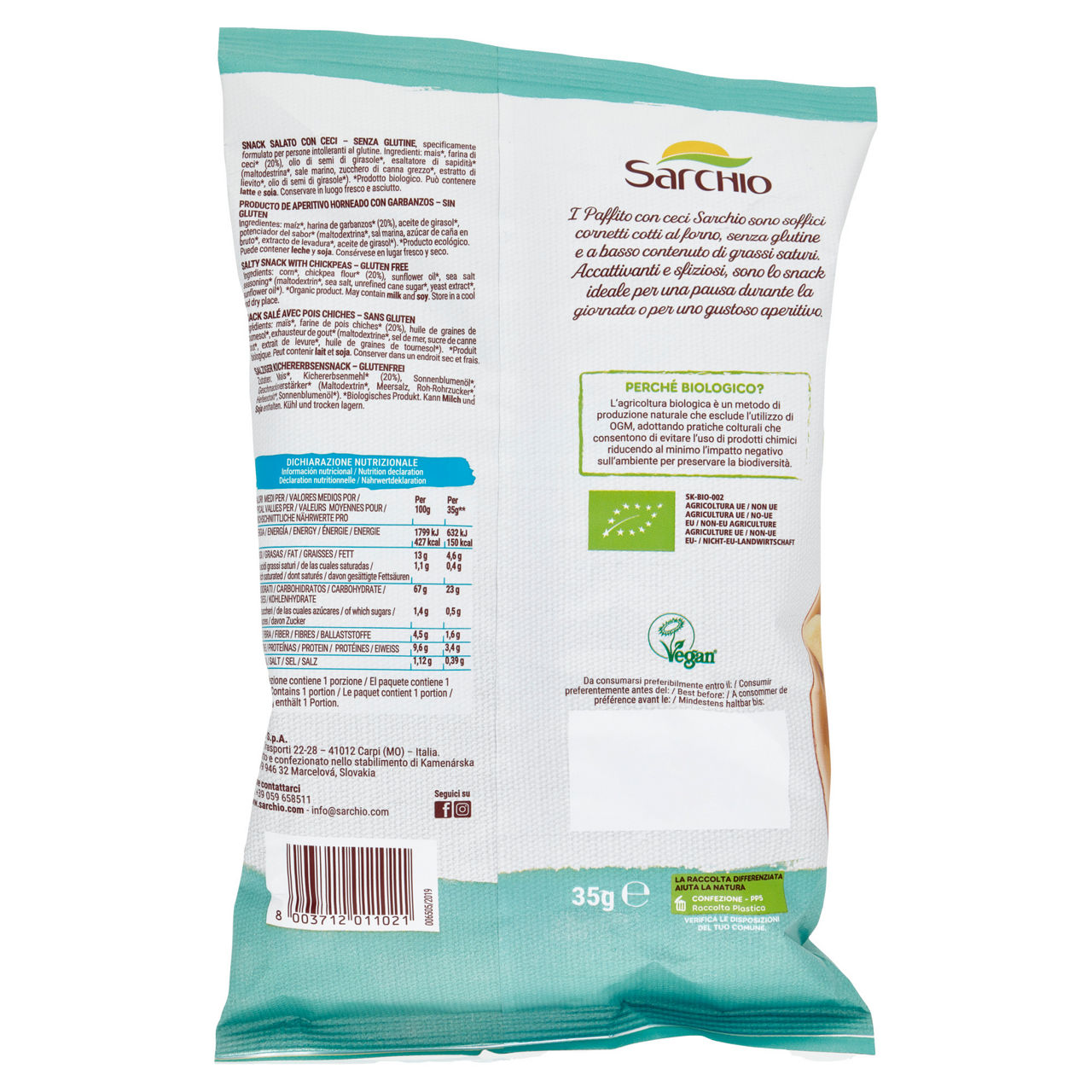 Paffito con ceci bio 35 gr - Immagine 11
