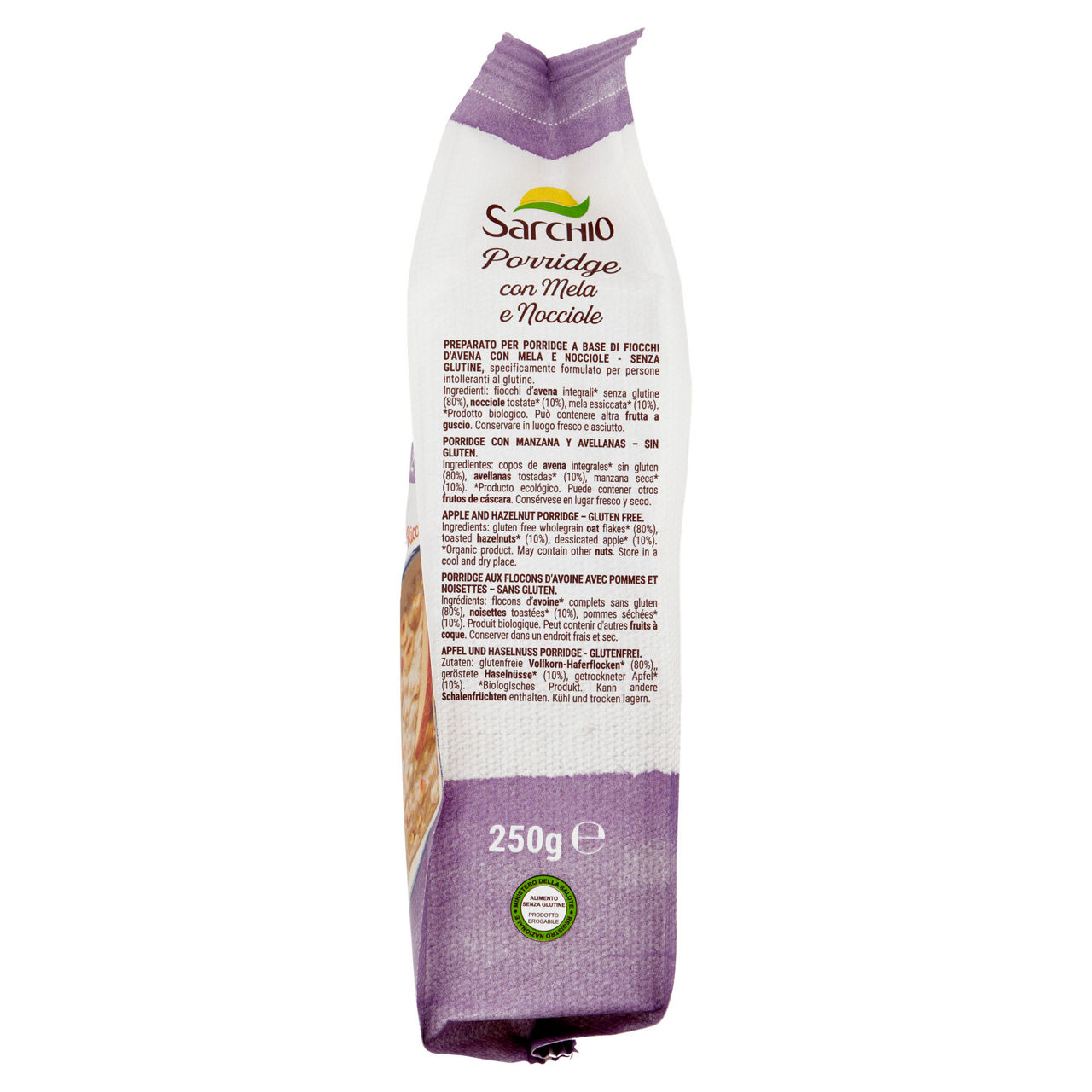 Porridge con mela e nocciole bio 250 gr - Immagine 31