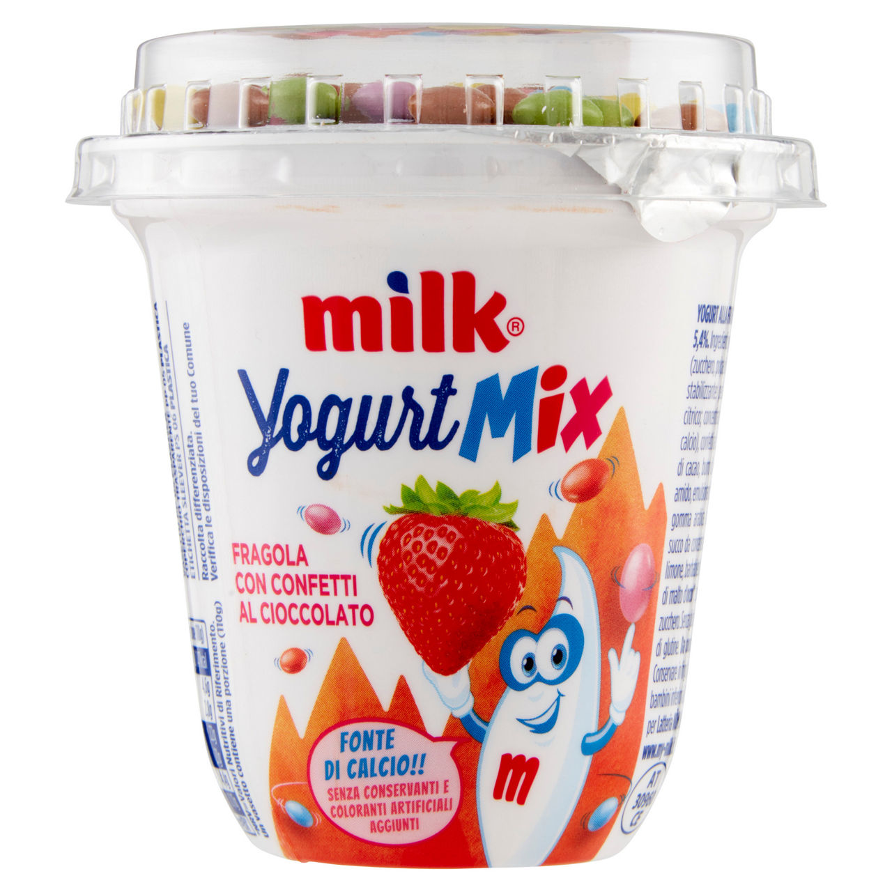 Yogurt alla fragola con confetti al cioccolato 110 gr - Immagine 51