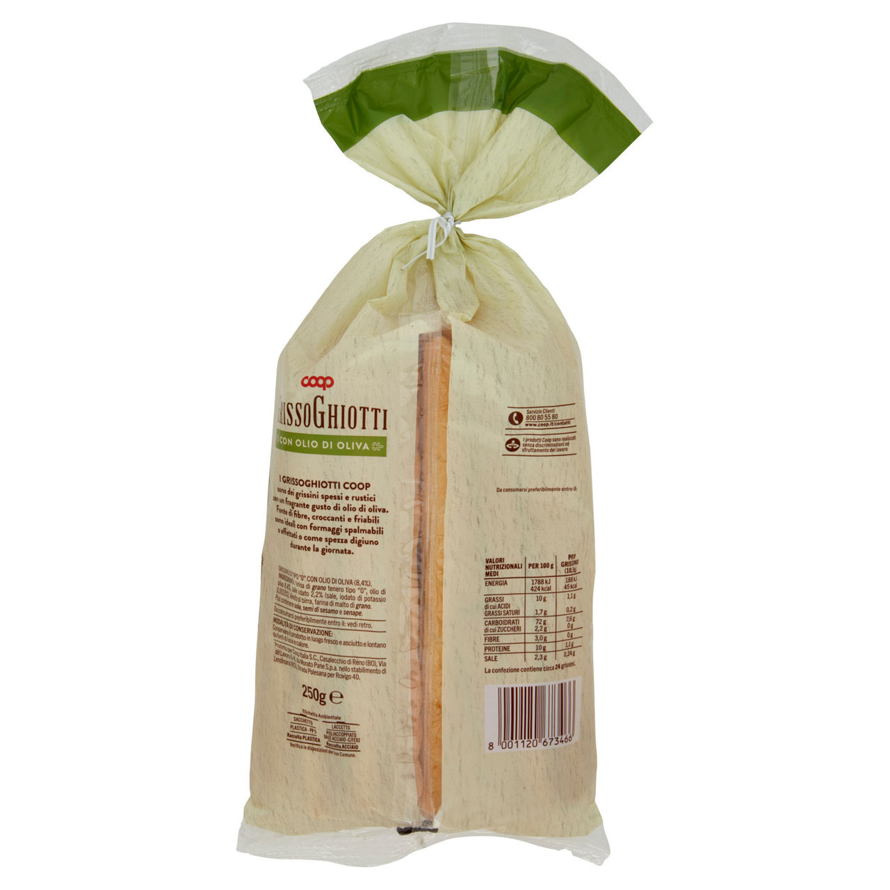 Grissini rustici Grissoghiotti con olio di oliva 250 gr - Immagine 61
