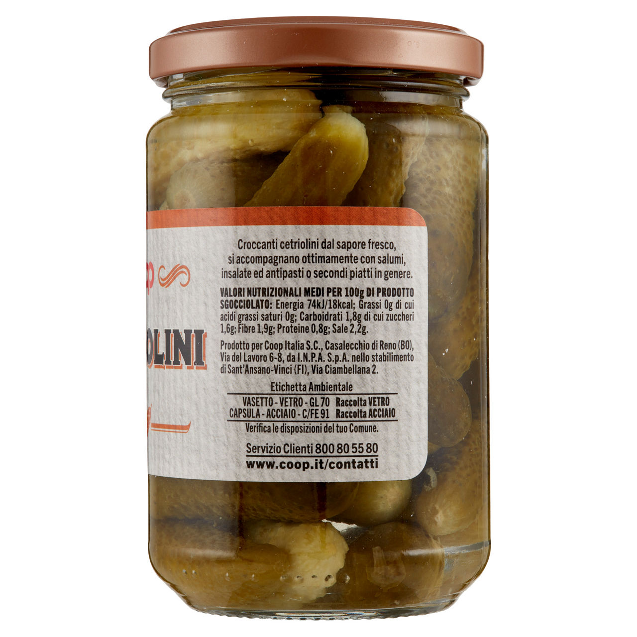 Cetriolini con aceto di vino 160 gr - Immagine 41