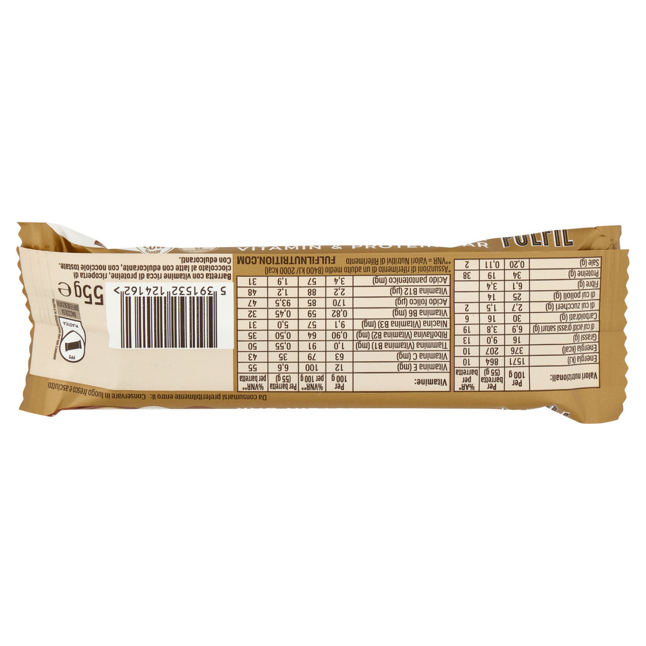 Barretta proteica cioccolato e nocciole 55 gr - Immagine 21