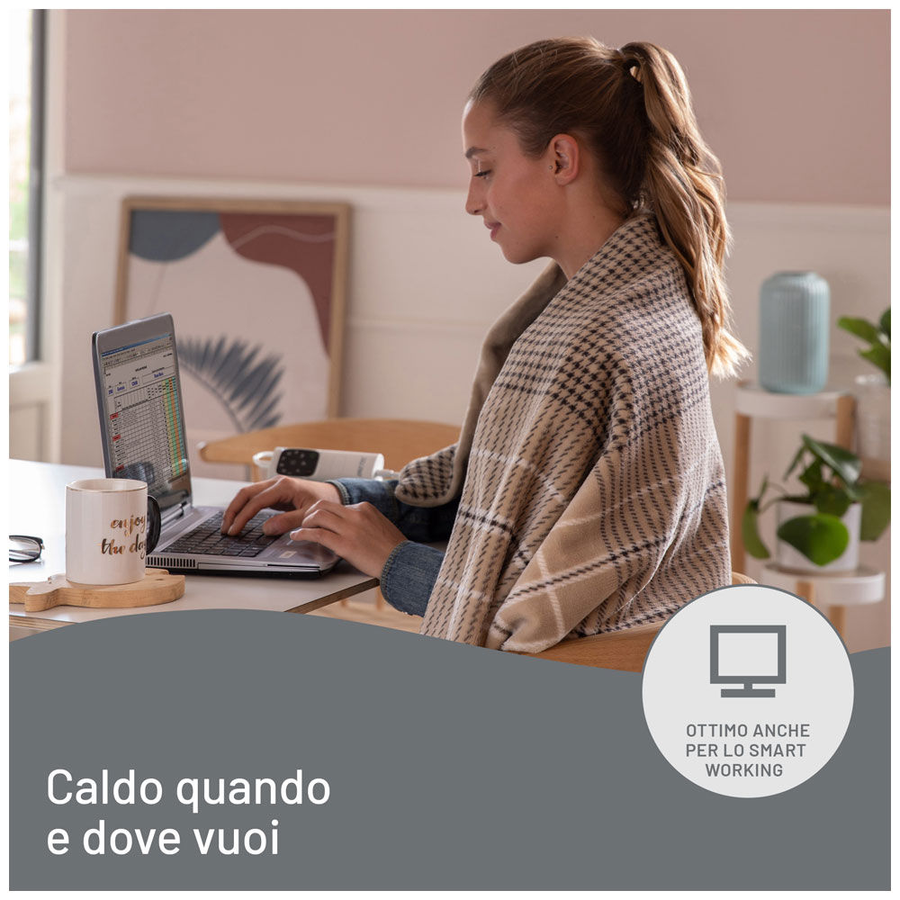 Plaid riscaldabile Caldoplaid Velvet Elegance 180 x 140 cm - Immagine 41