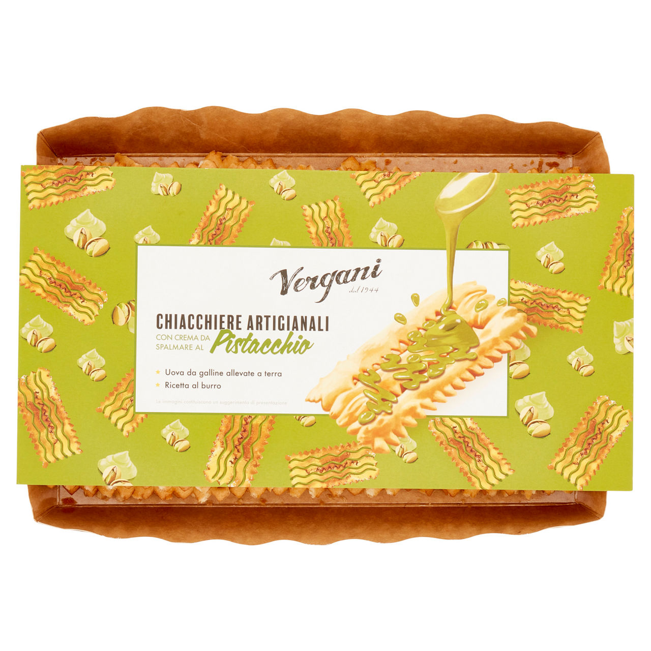 Chiacchere al pistacchio 250 gr - Immagine 01