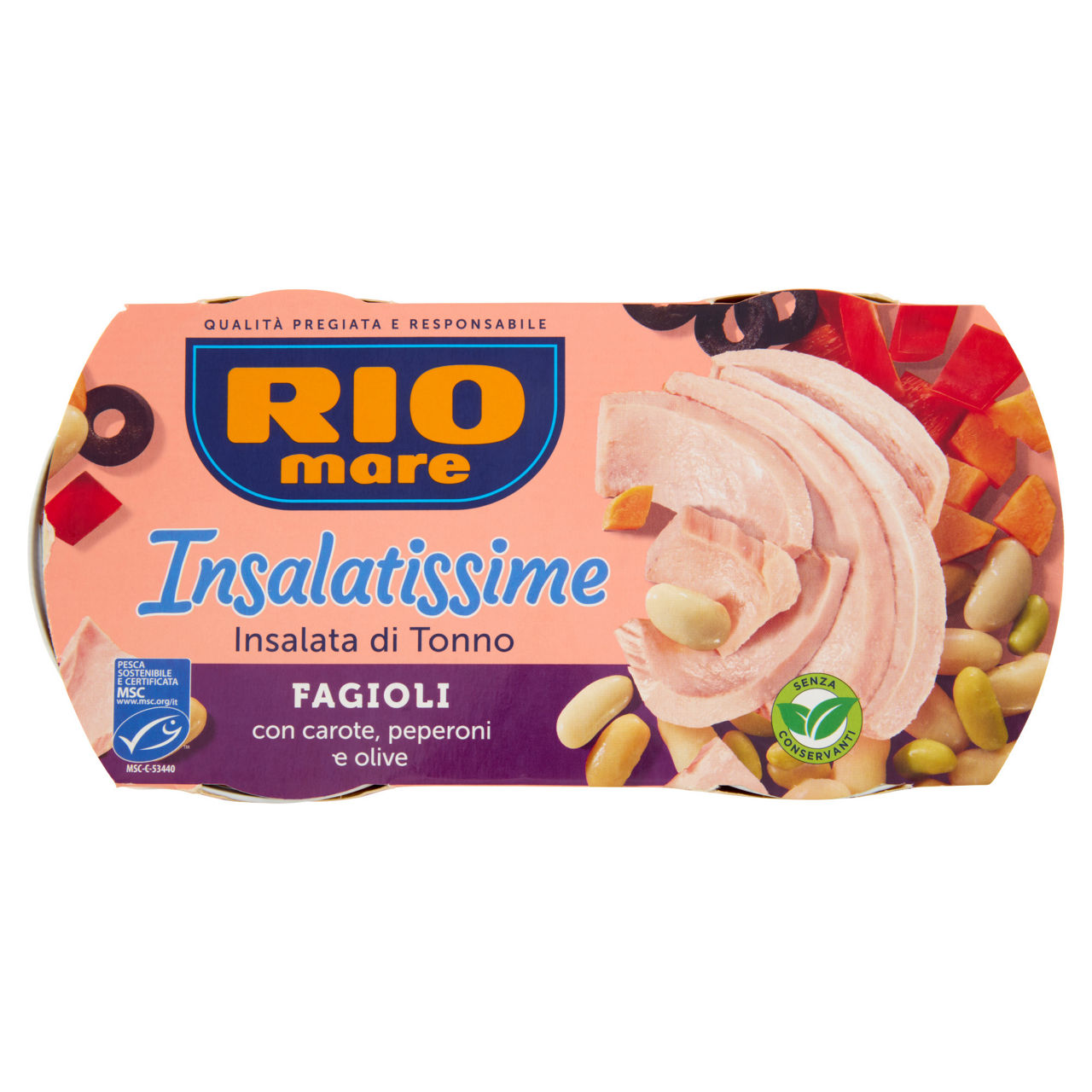 Insalata di tonno con fagioli 2 pz x 160 gr