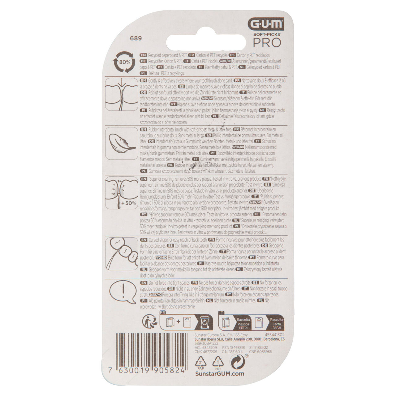 Scovolino interdentale in gomma Soft-Picks Pro Small 30 pz - Immagine 51