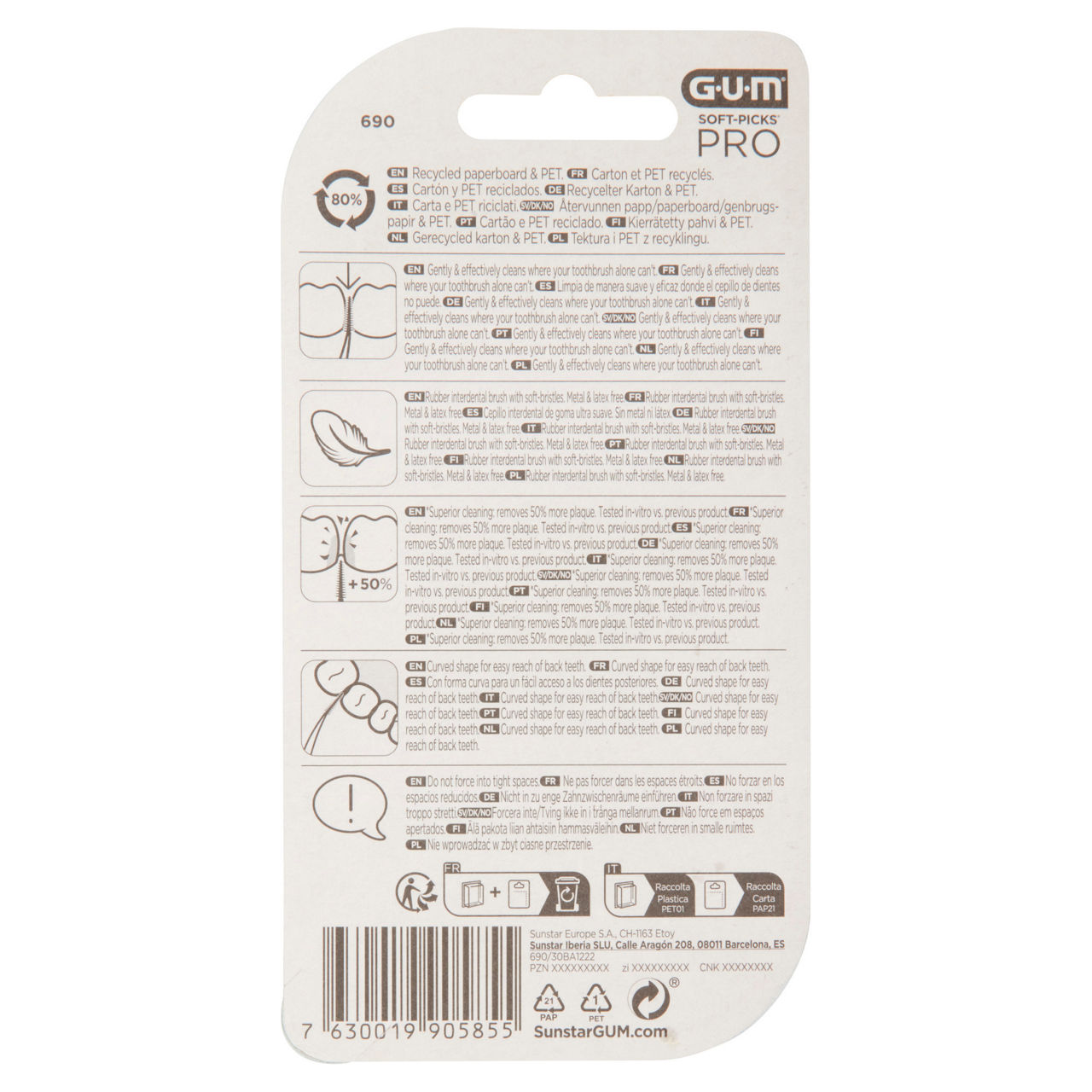 Scovolino interdentale in gomma Soft-Picks Pro Medium 30 pz - Immagine 51