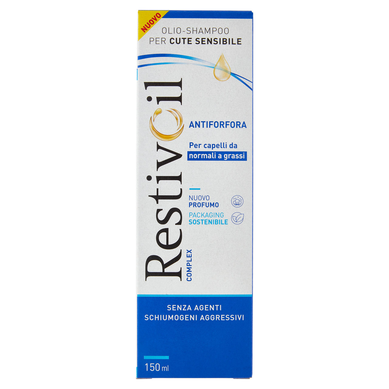 Olio shampoo antiforfora Complex capelli normali e grassi 150 ml - Immagine 01
