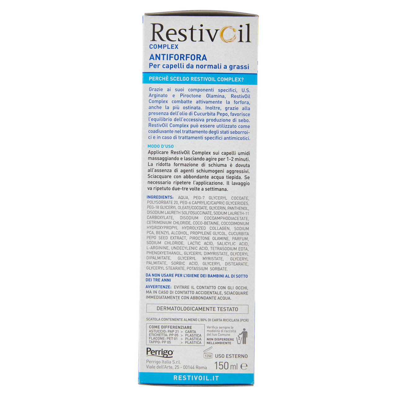 Olio shampoo antiforfora Complex capelli normali e grassi 150 ml - Immagine 31