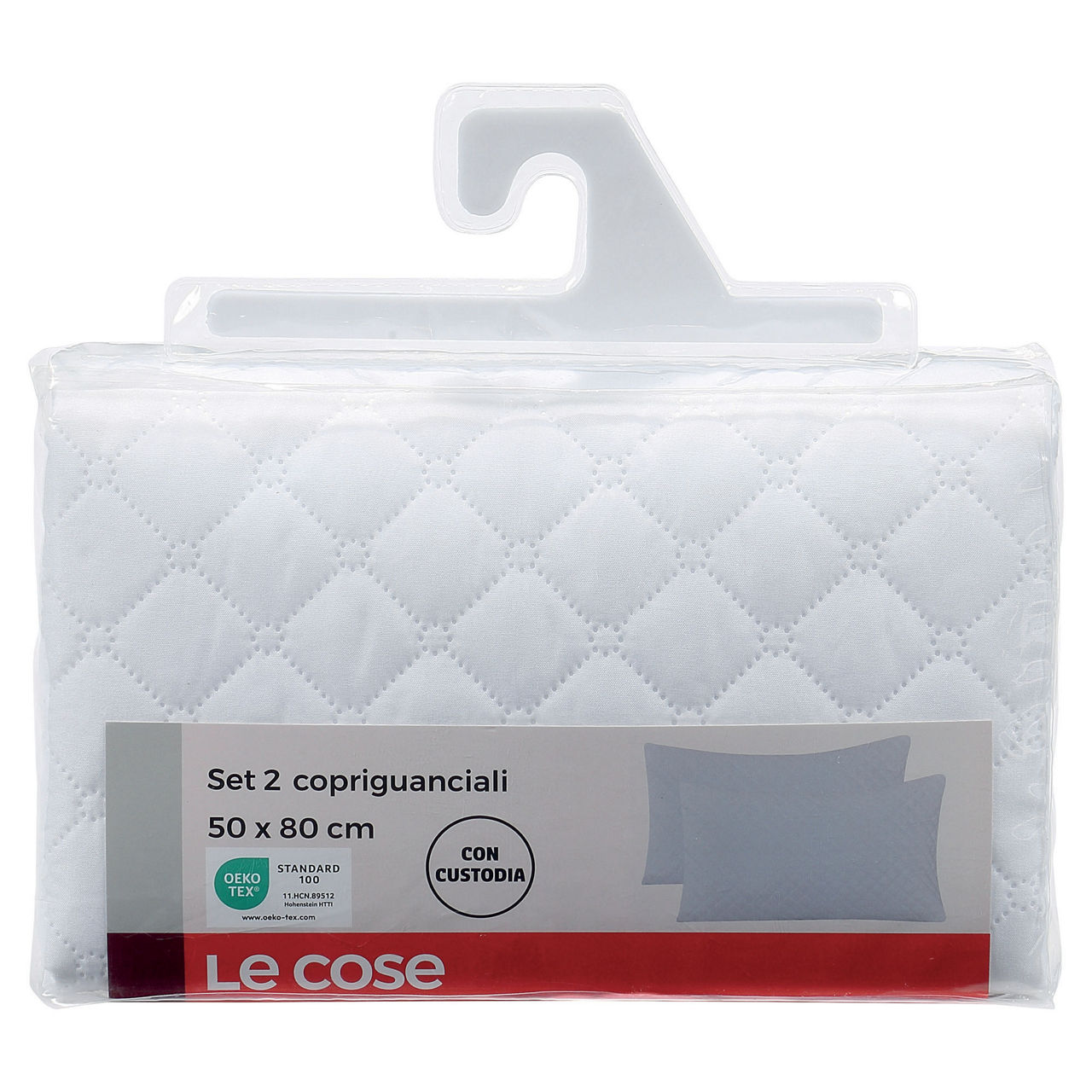 Copriguanciali in microfibra trapuntati 50x80 2 pz  - Immagine 21