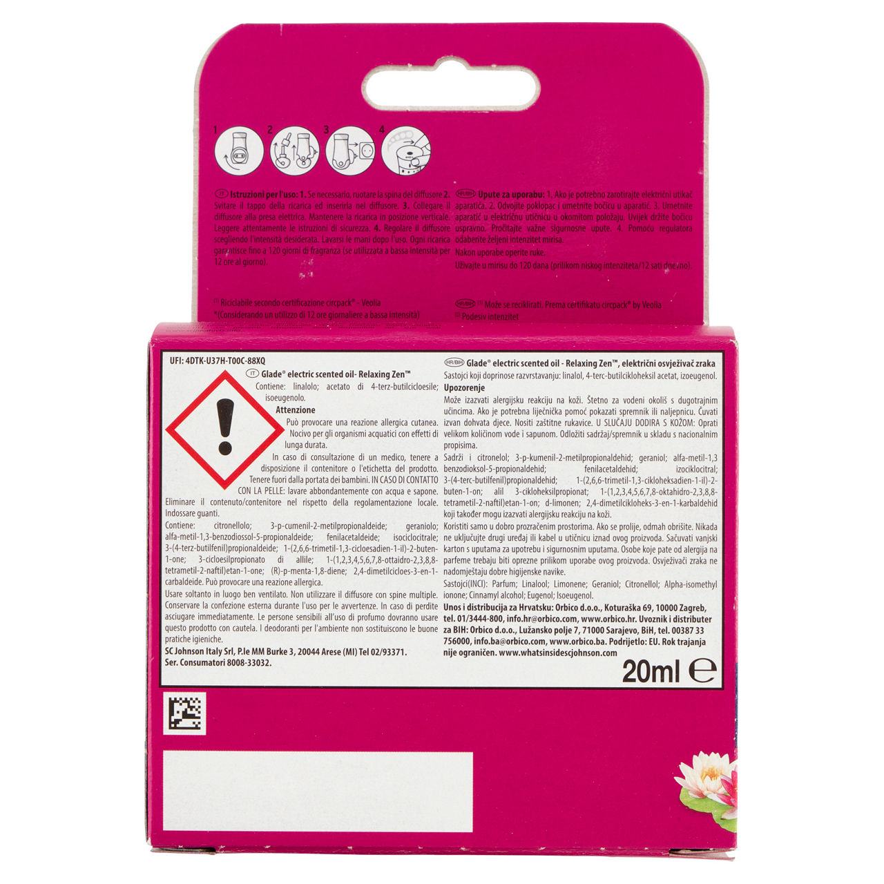 Deodorante per ambienti elettrico con base Relaxing Zen 20 ml - Immagine 61