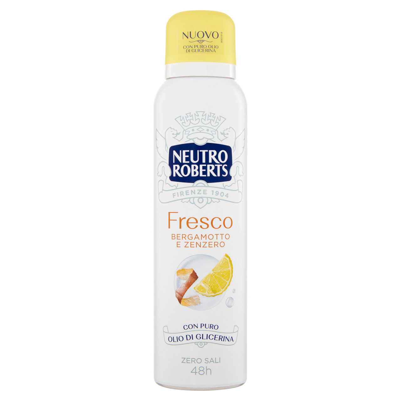 Deodorante spray fresco bergamotto e zenzero 150 ml - Immagine 01