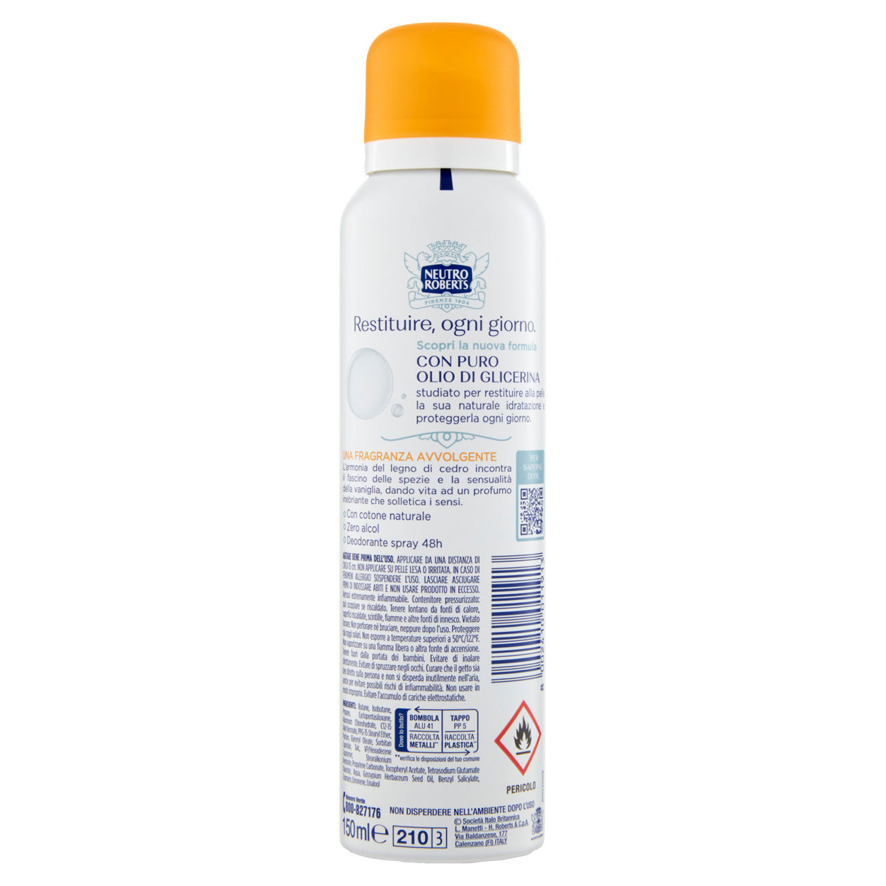 Deodorante spray asciutto cedro e vaniglia 150 ml - Immagine 51