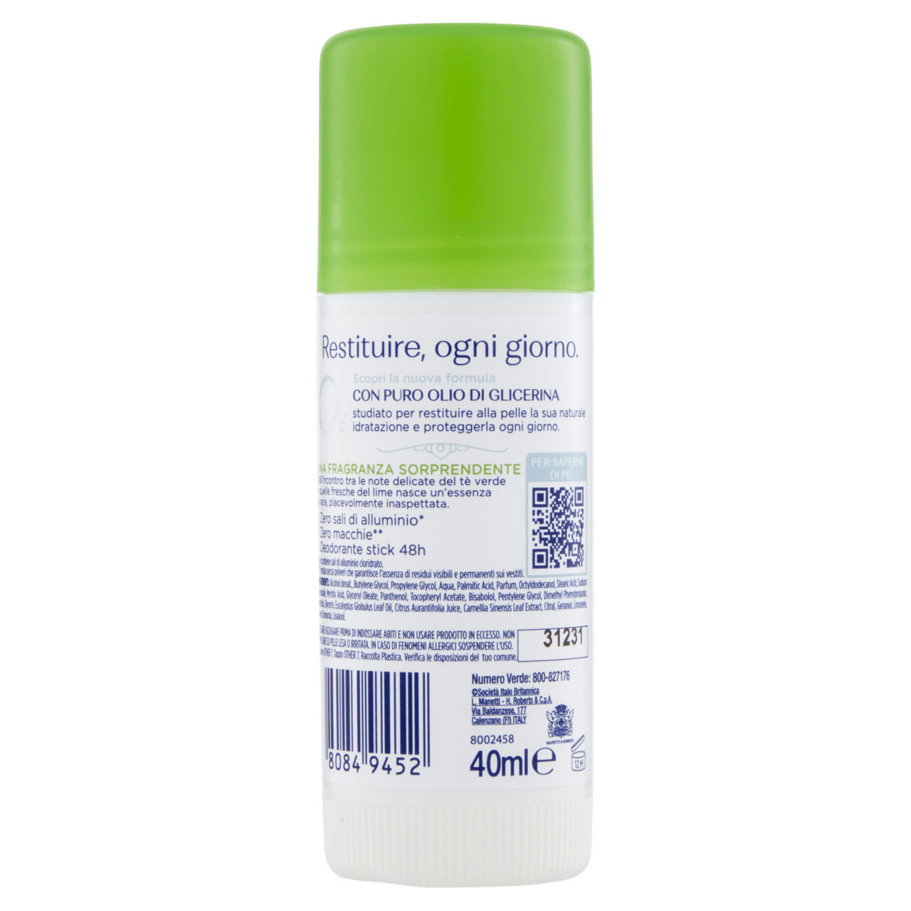Deodorante stick fresco tè verde e lime 40 ml - Immagine 21